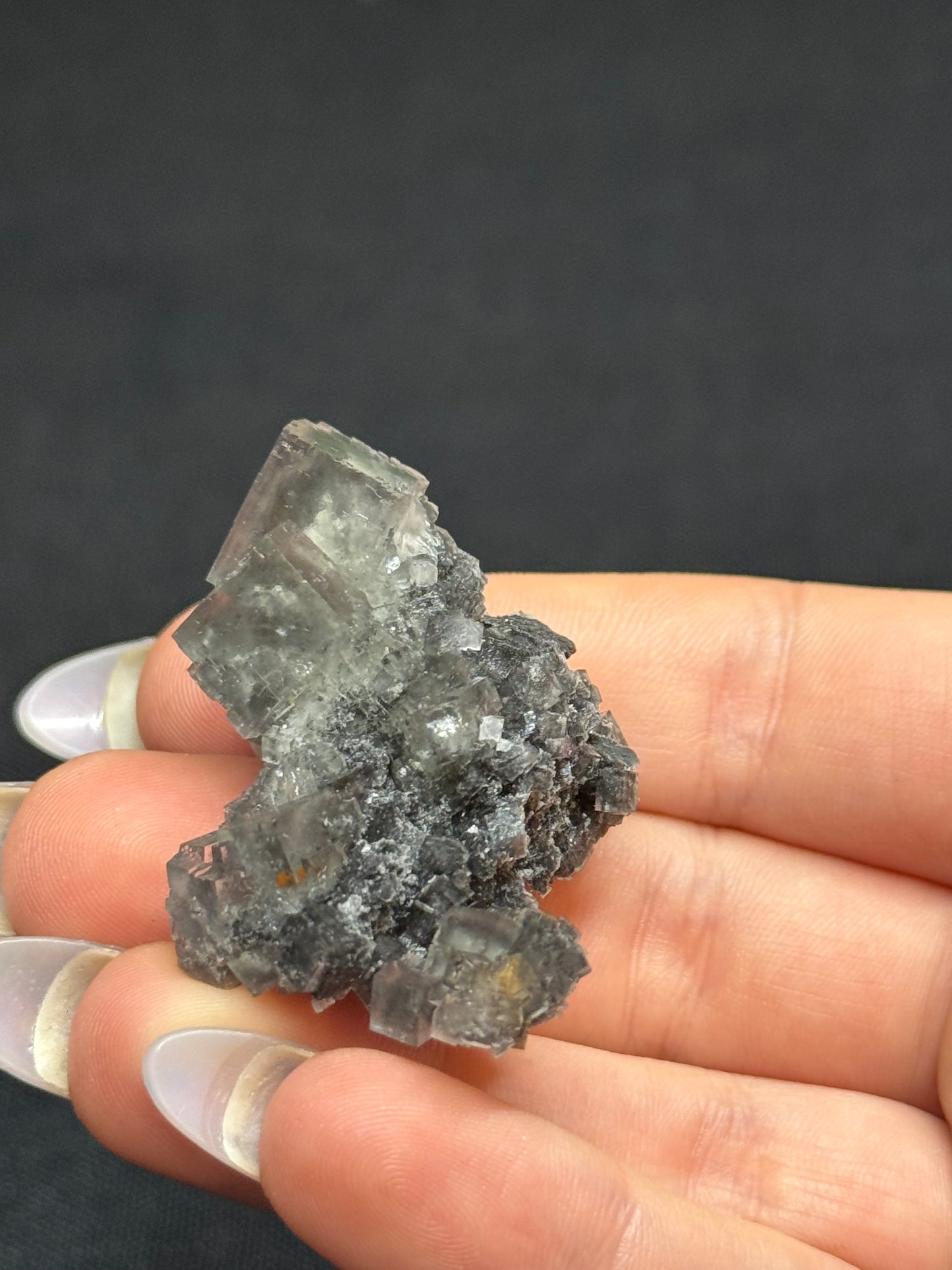 Stibnite included fluorite - Nevada