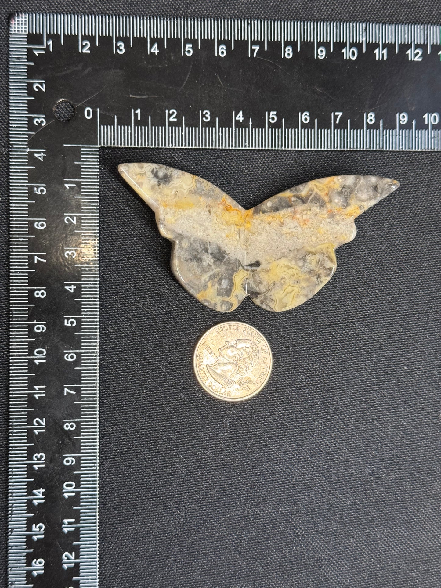 Crazy lace agate butterfly