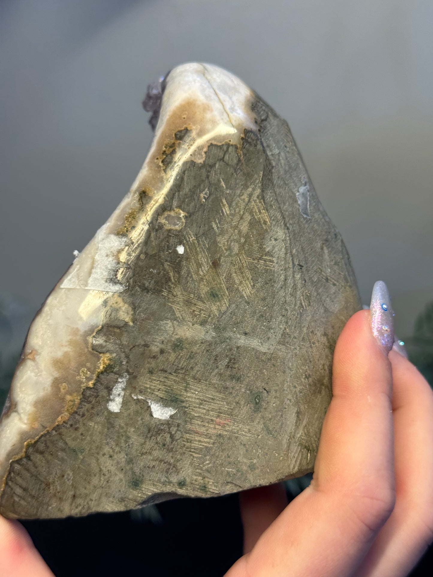 Amethyst with calcite - Brazil