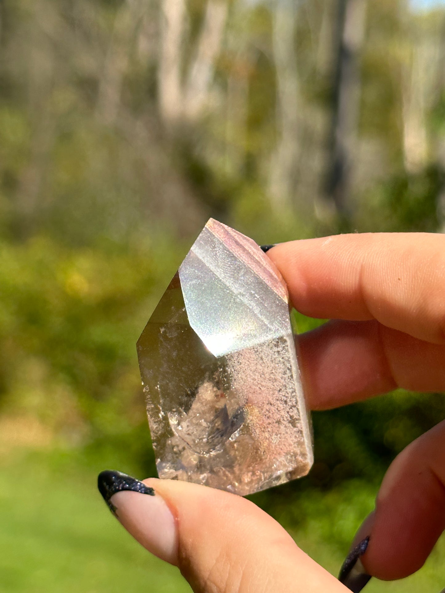 Garden Quartz (Lodalite) Tower
