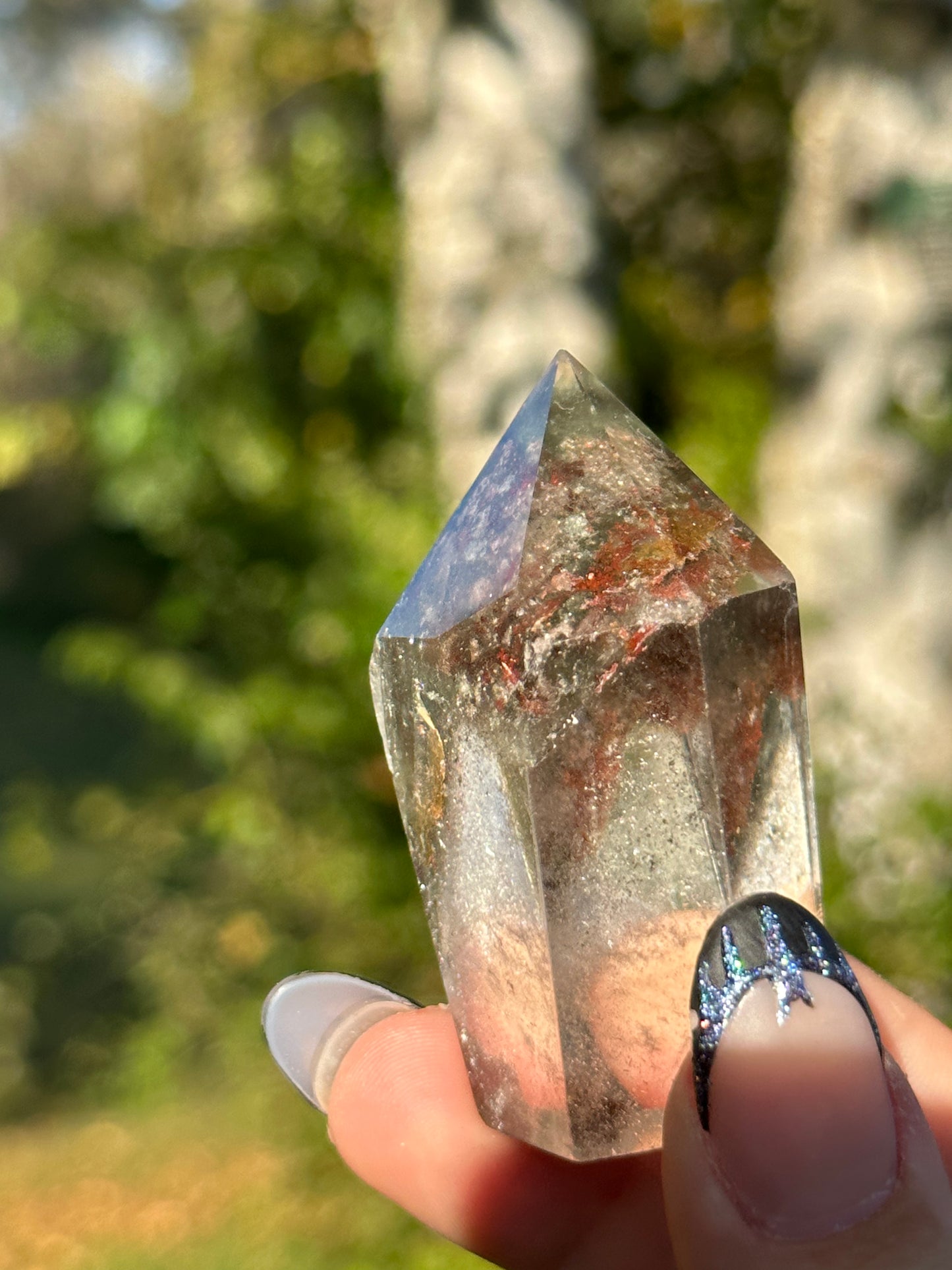 Garden Quartz (Lodalite) Tower