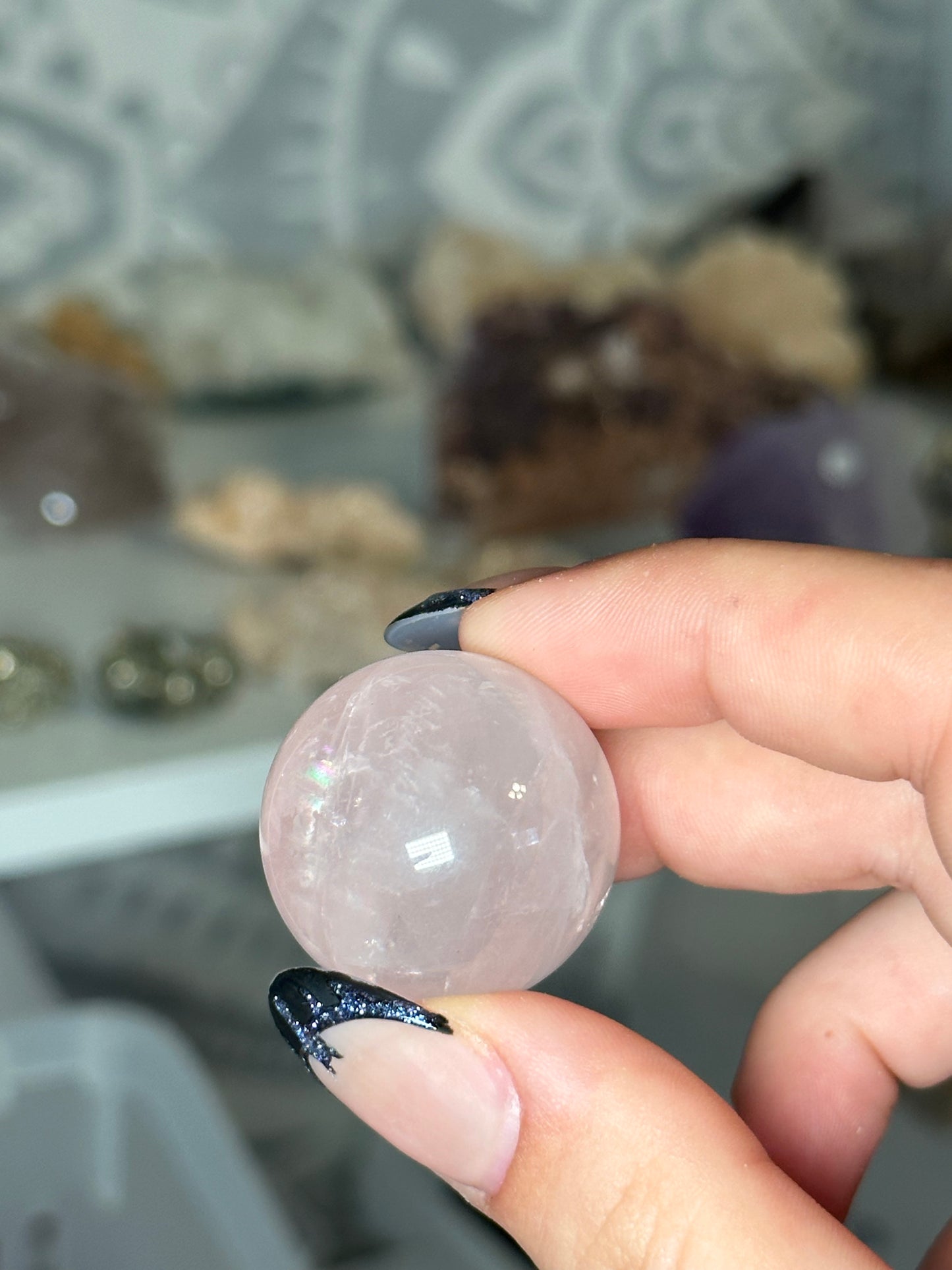 Rose Quartz mini spheres
