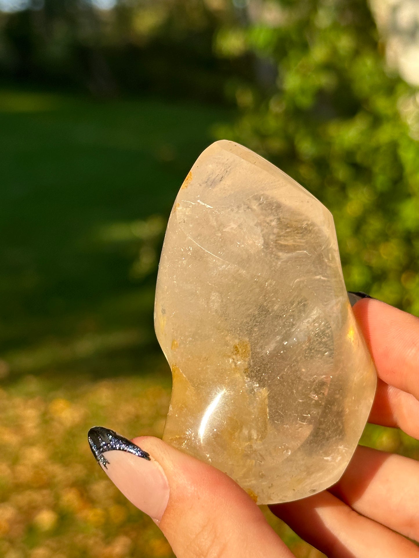 Golden healer Quartz flame