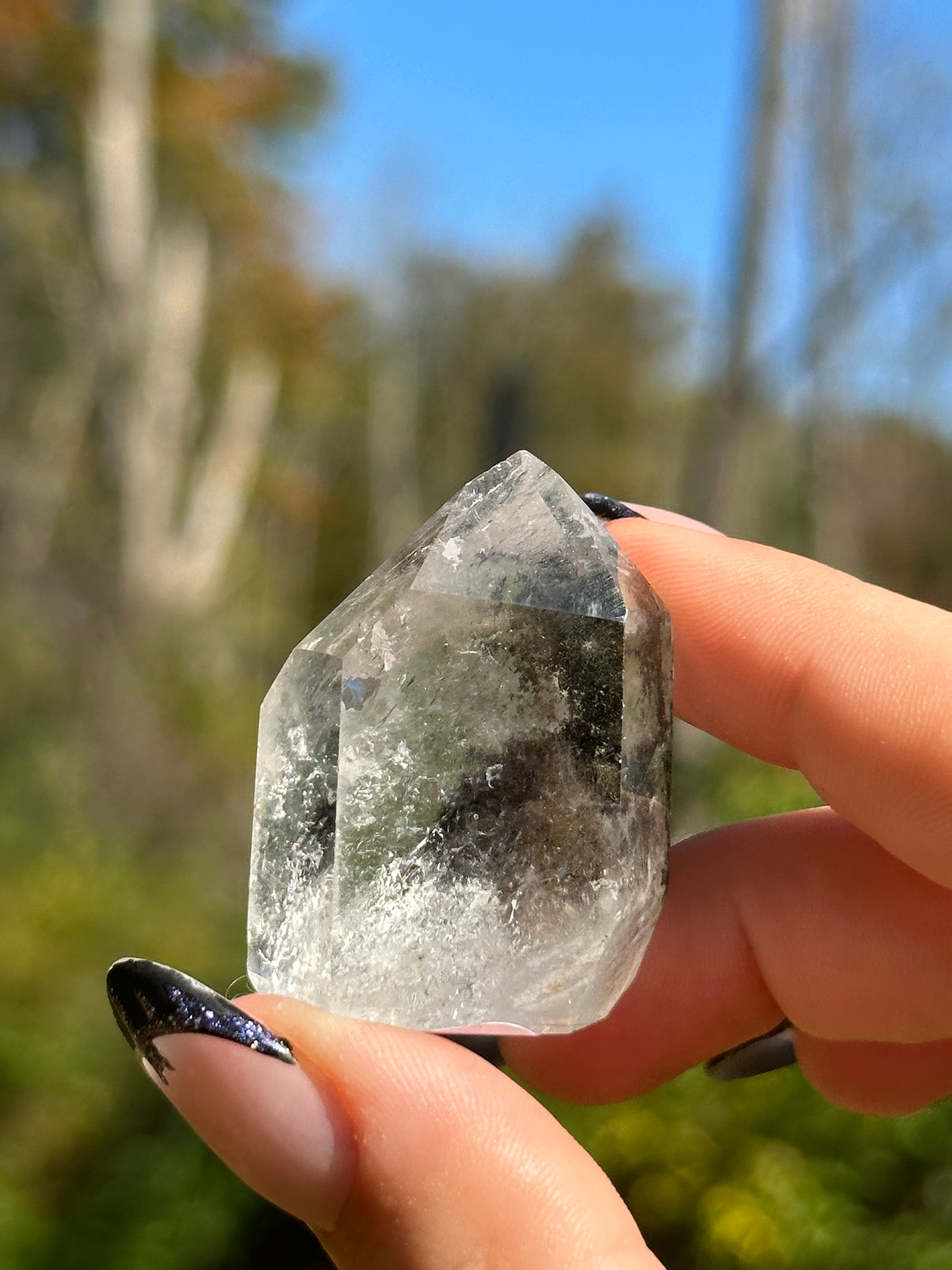 Mini Garden Quartz (Lodalite) Tower