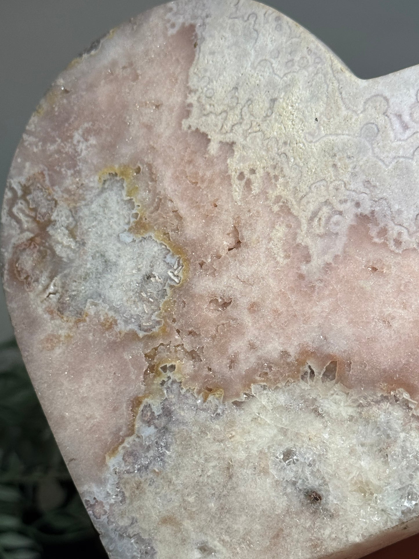 Pink amethyst heart