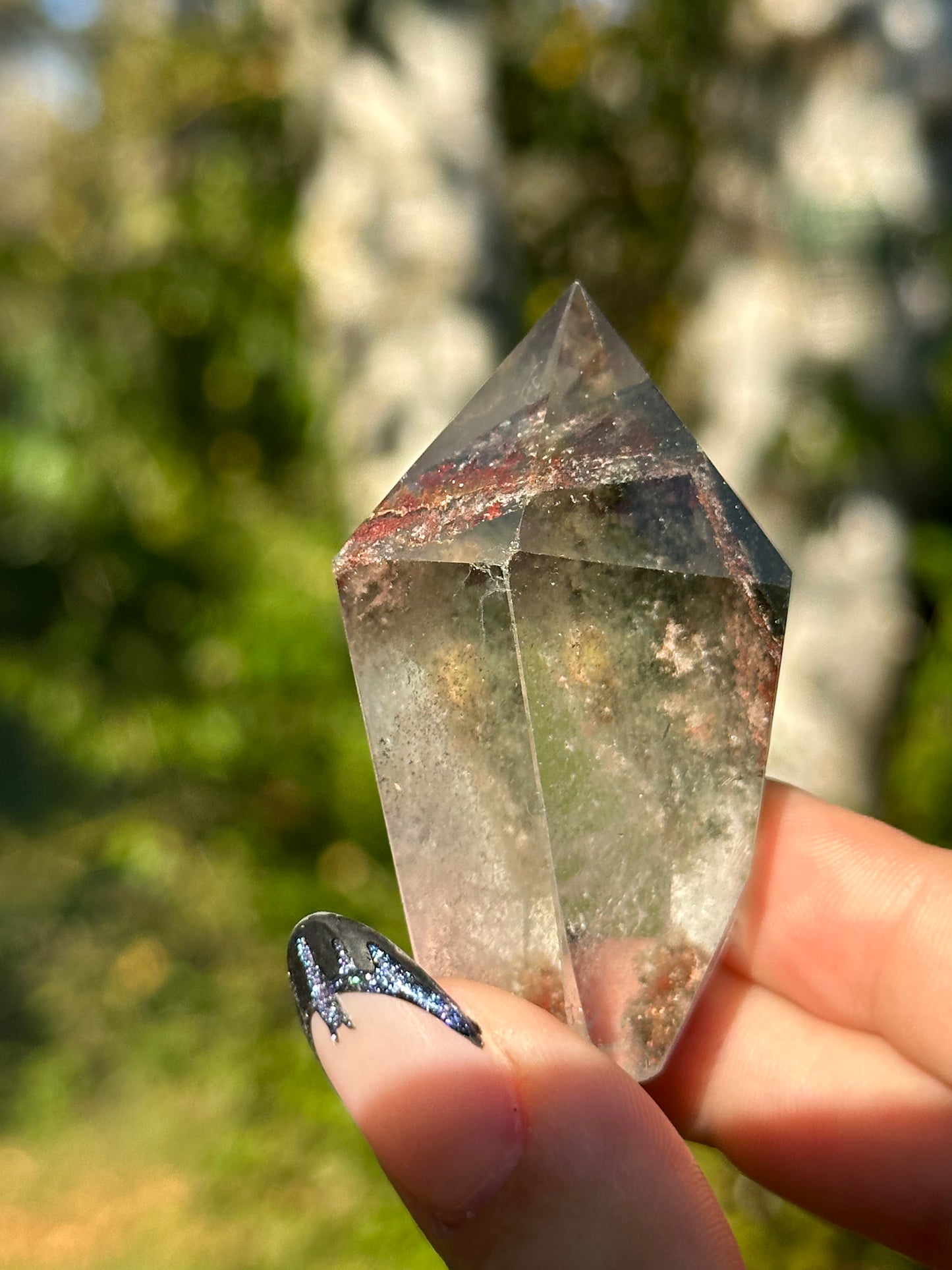 Garden Quartz (Lodalite) Tower
