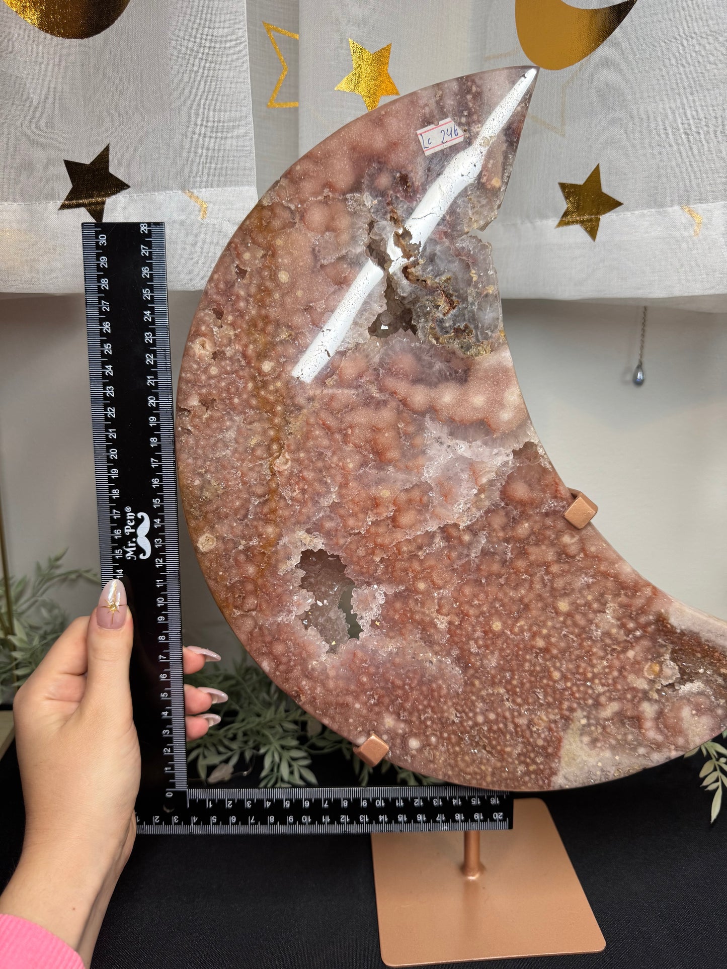 11lb XL pink amethyst moon - Brazil
