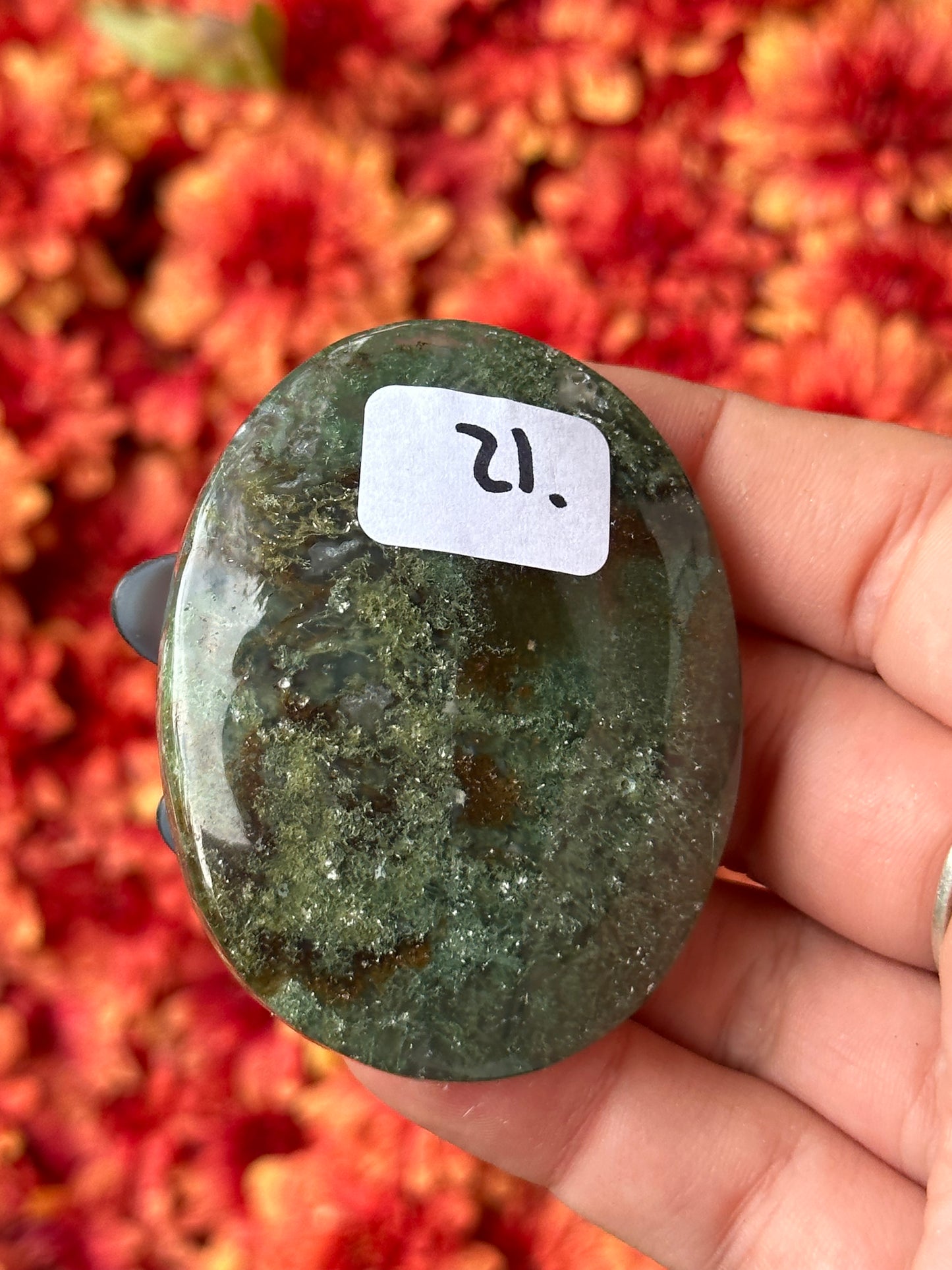 Moss Agate Palmstone