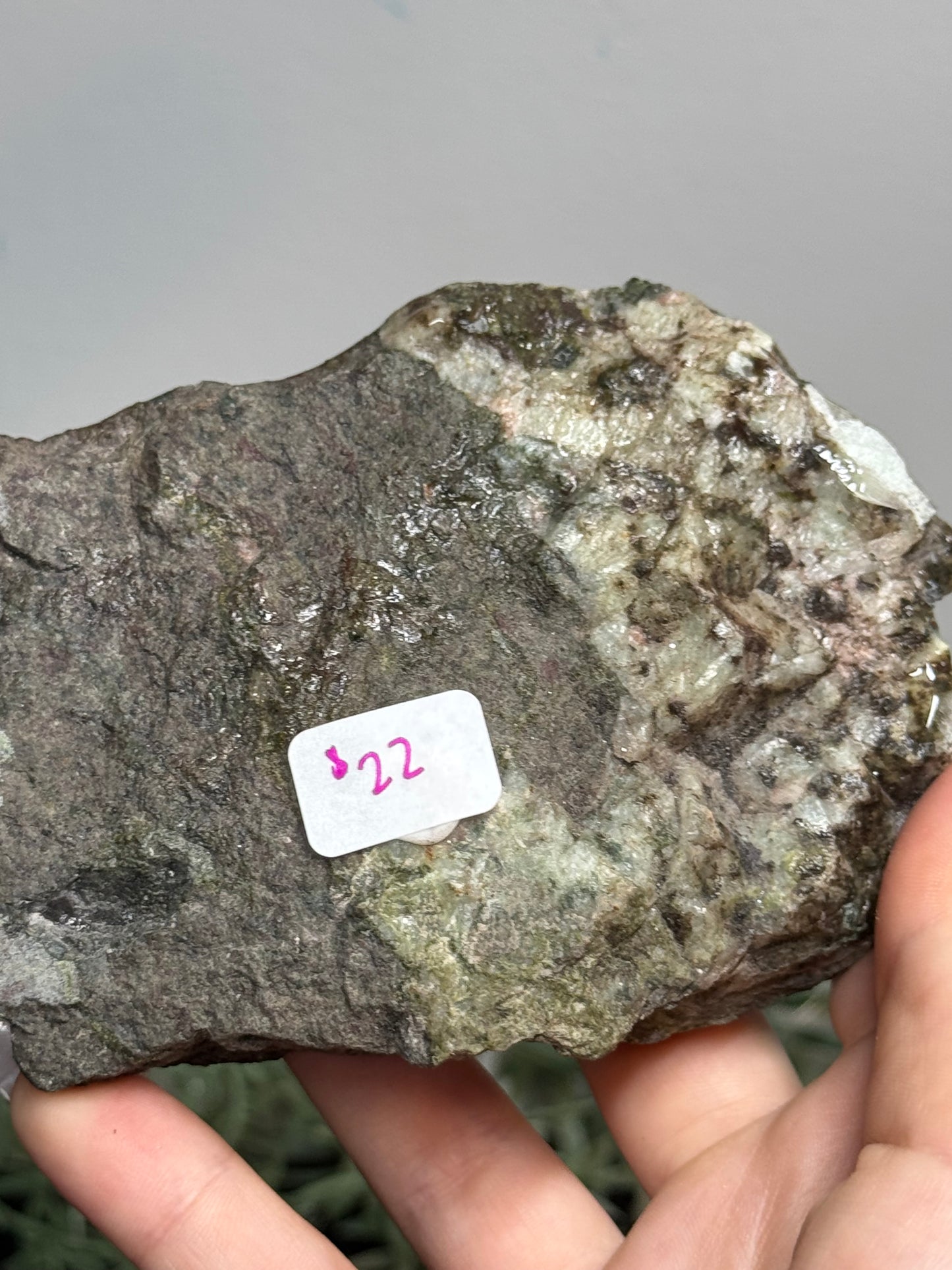 Self standing epidote and copper- Michigan