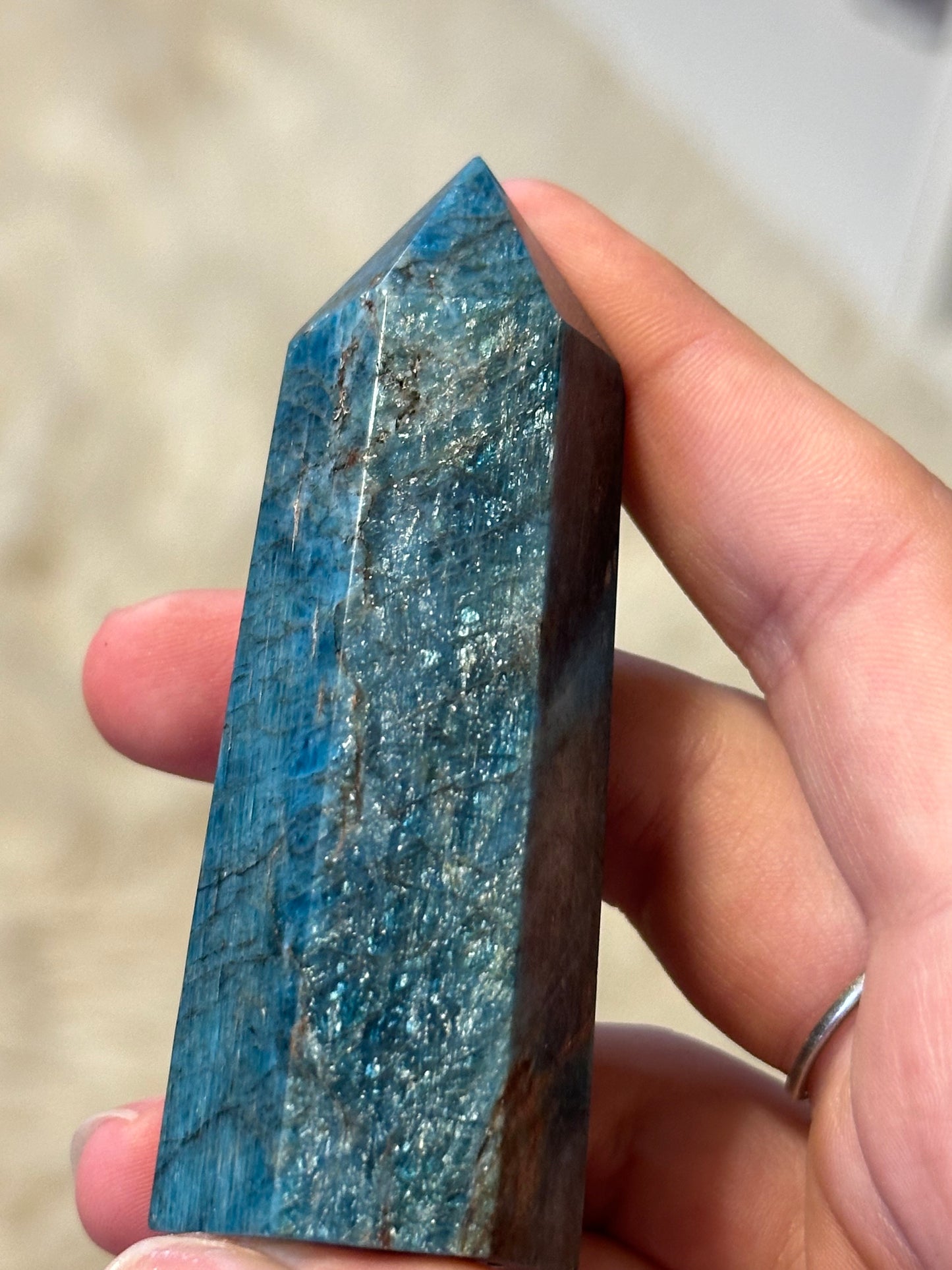 Blue apatite tower C