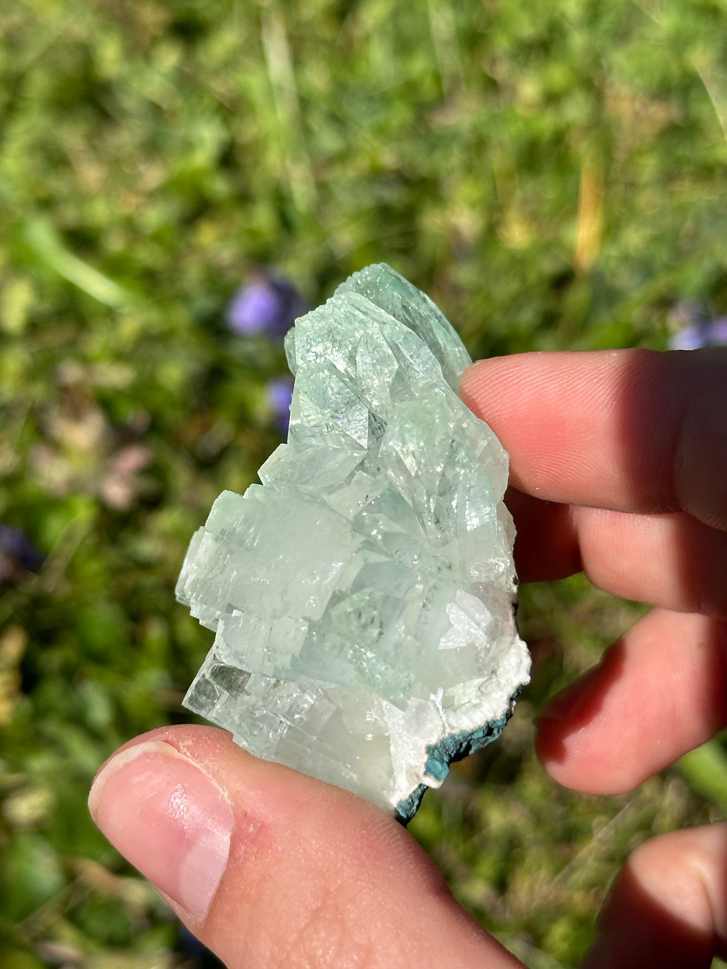 Green apophyllite | India