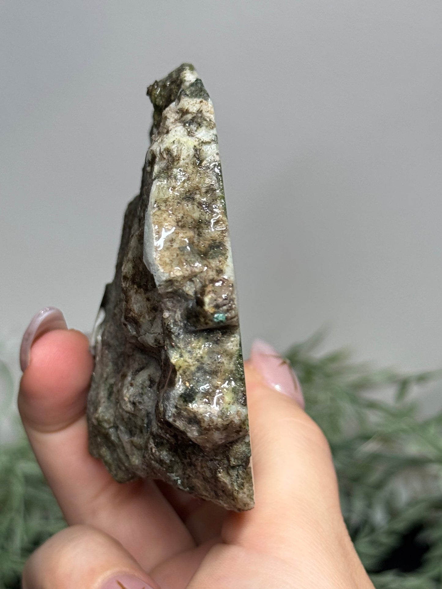 Self standing epidote and copper- Michigan