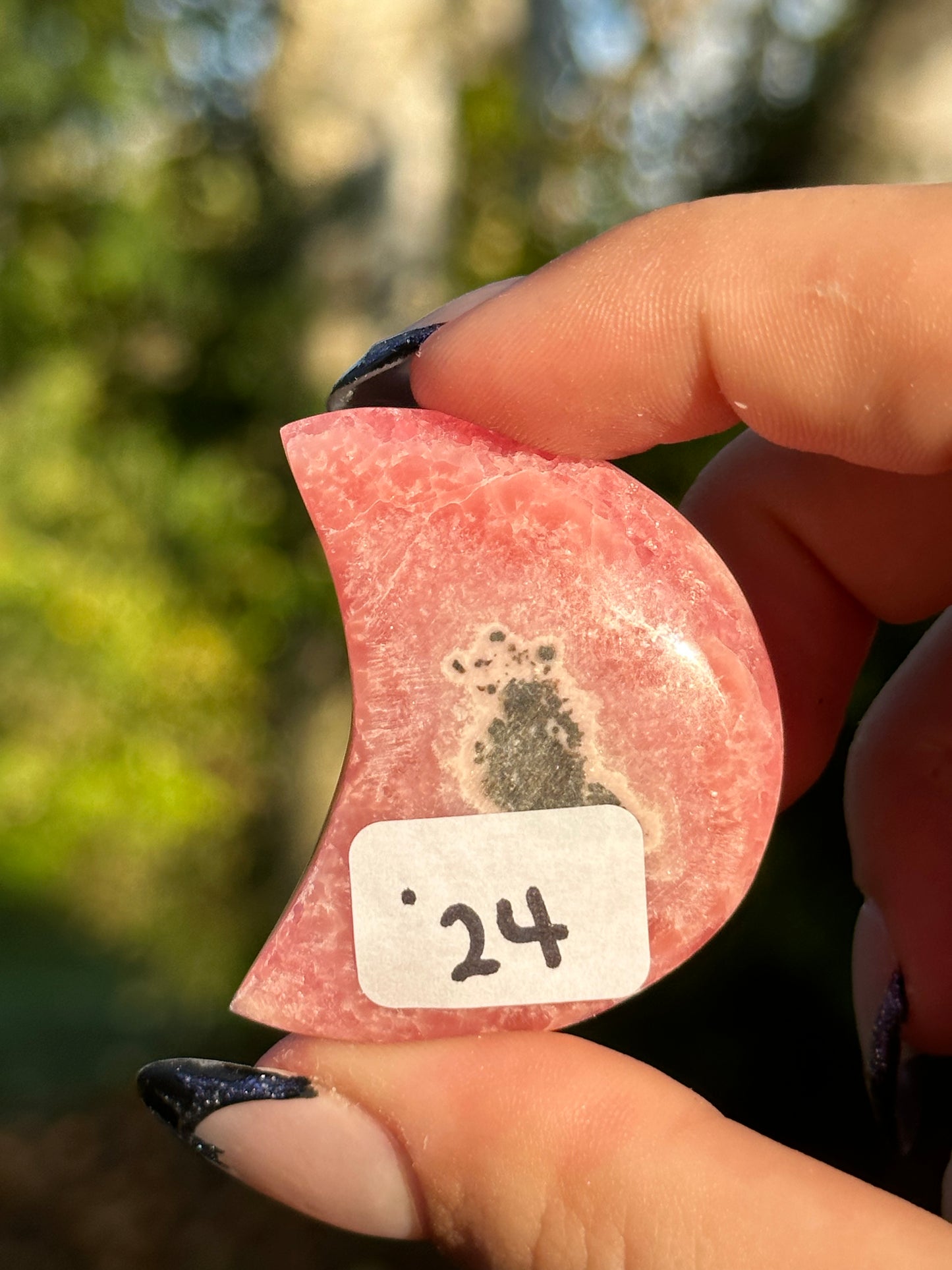 Rhodochrosite Moon