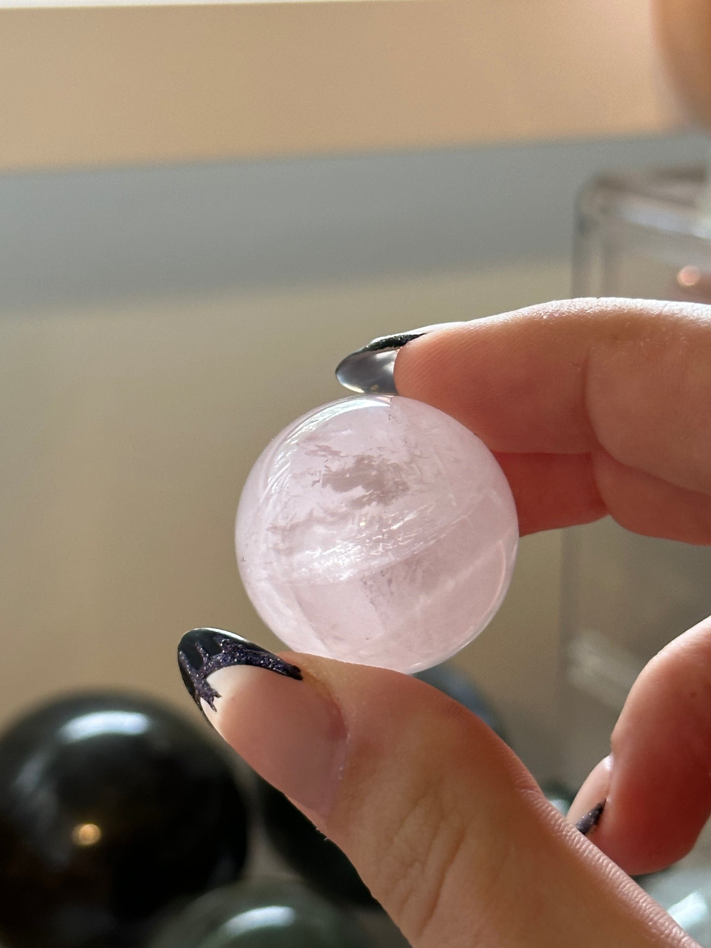 Rose Quartz mini spheres