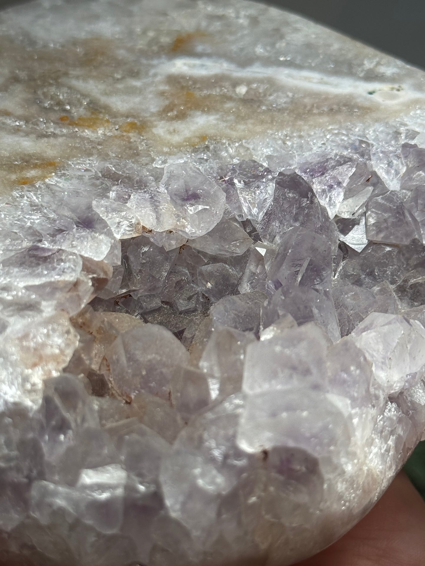Pink amethyst heart