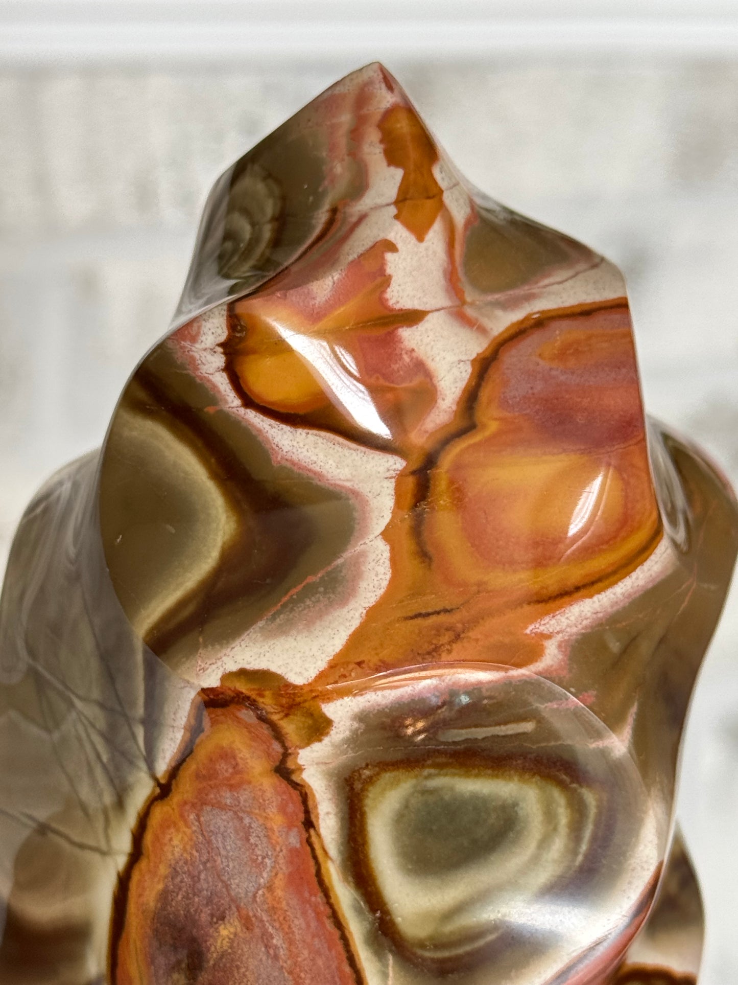 Polychrome jasper flame