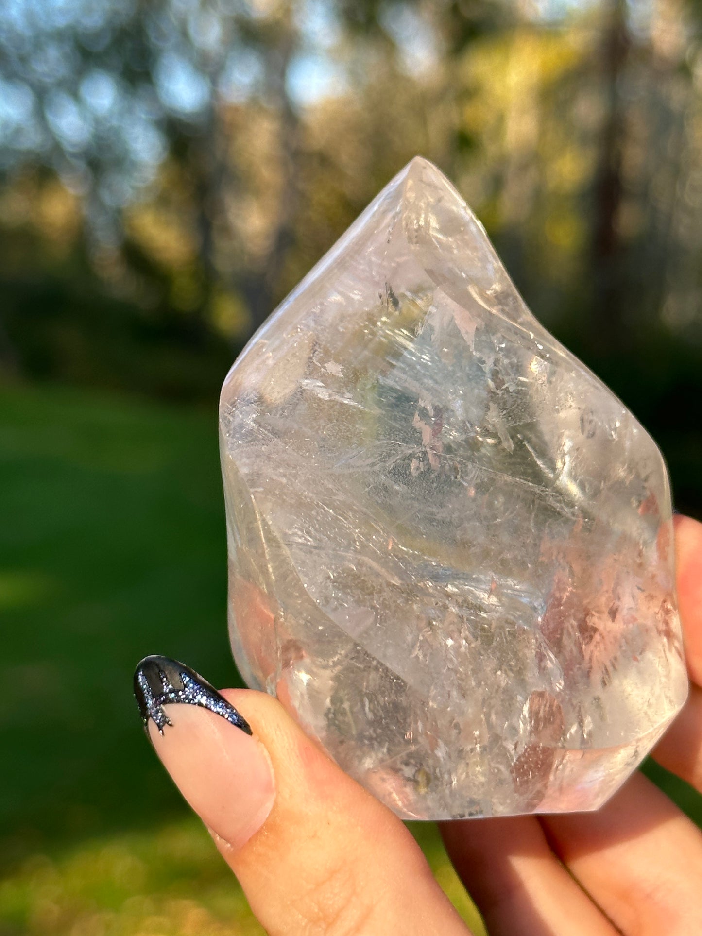 Clear Quartz flame