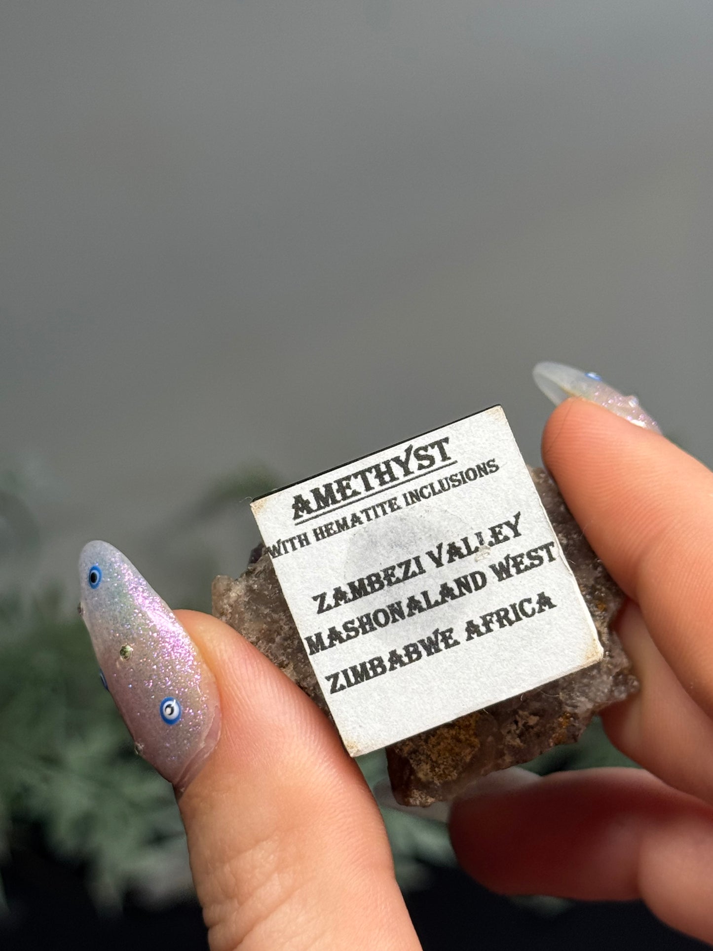 Amethyst with hematite - Africa