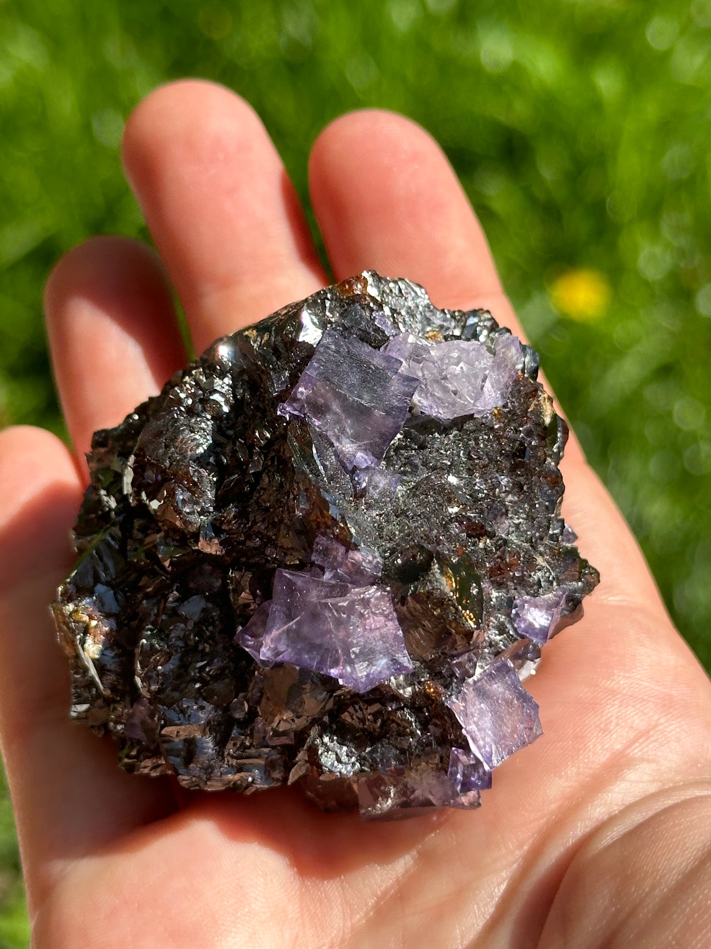 Elmwood fluorite and sphalerite