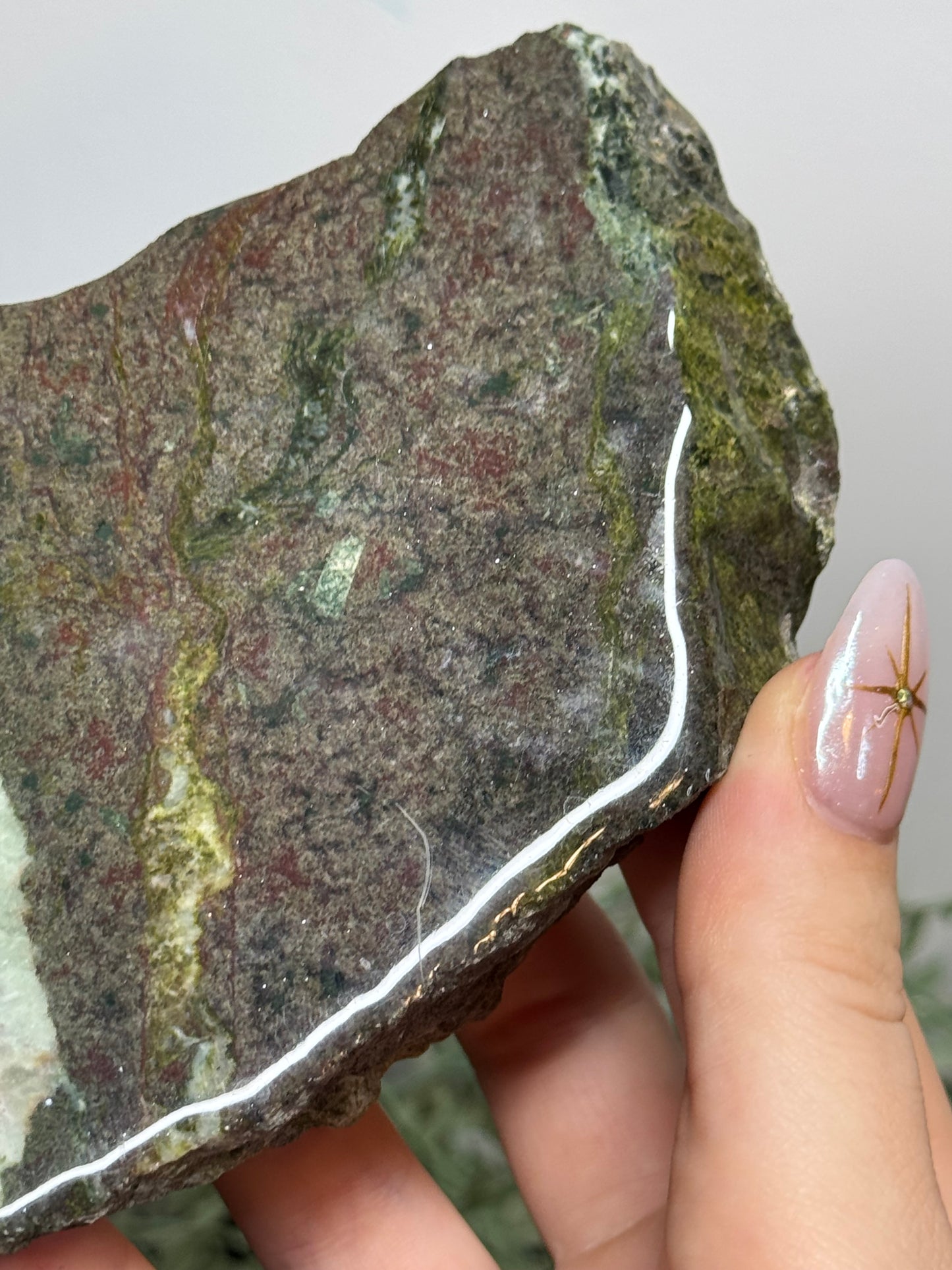 Self standing epidote and copper- Michigan