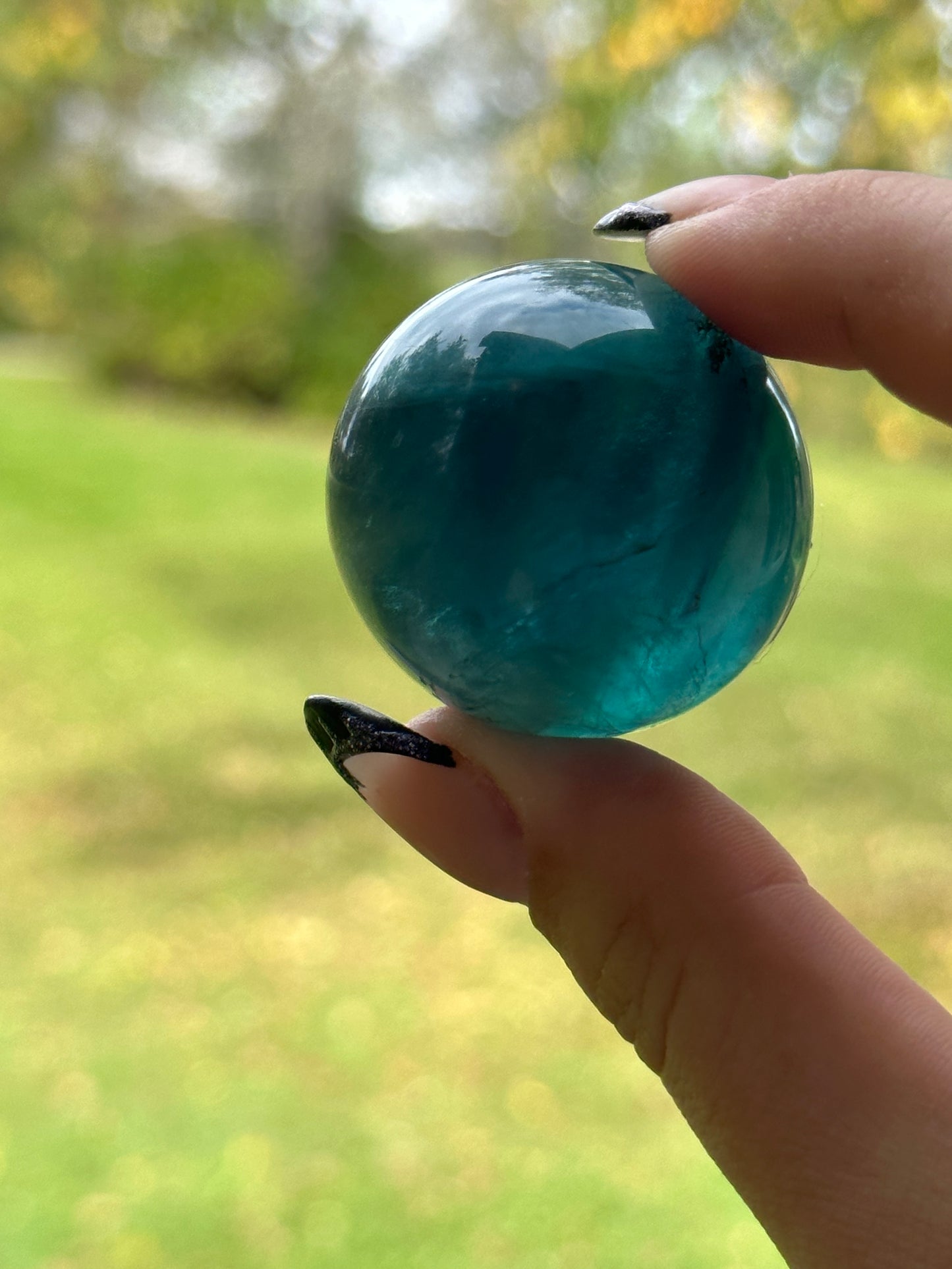 Blue Fluorite Sphere