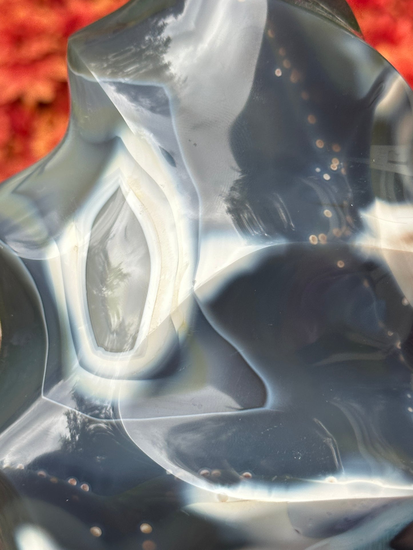 Orca agate flame