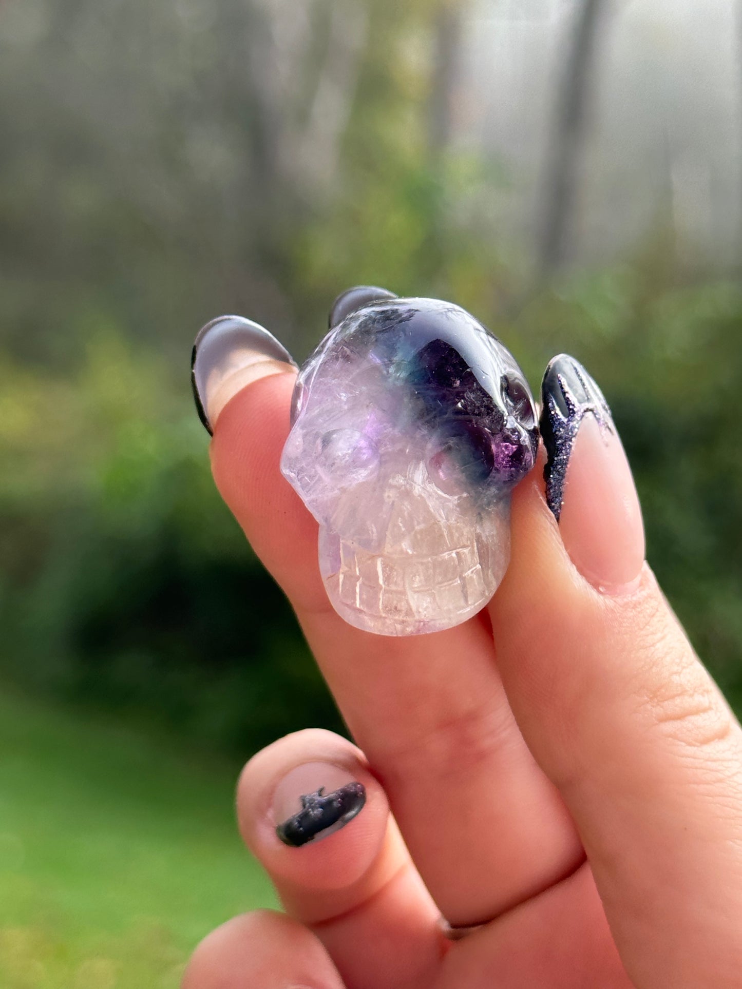 Rainbow Fluorite Skull