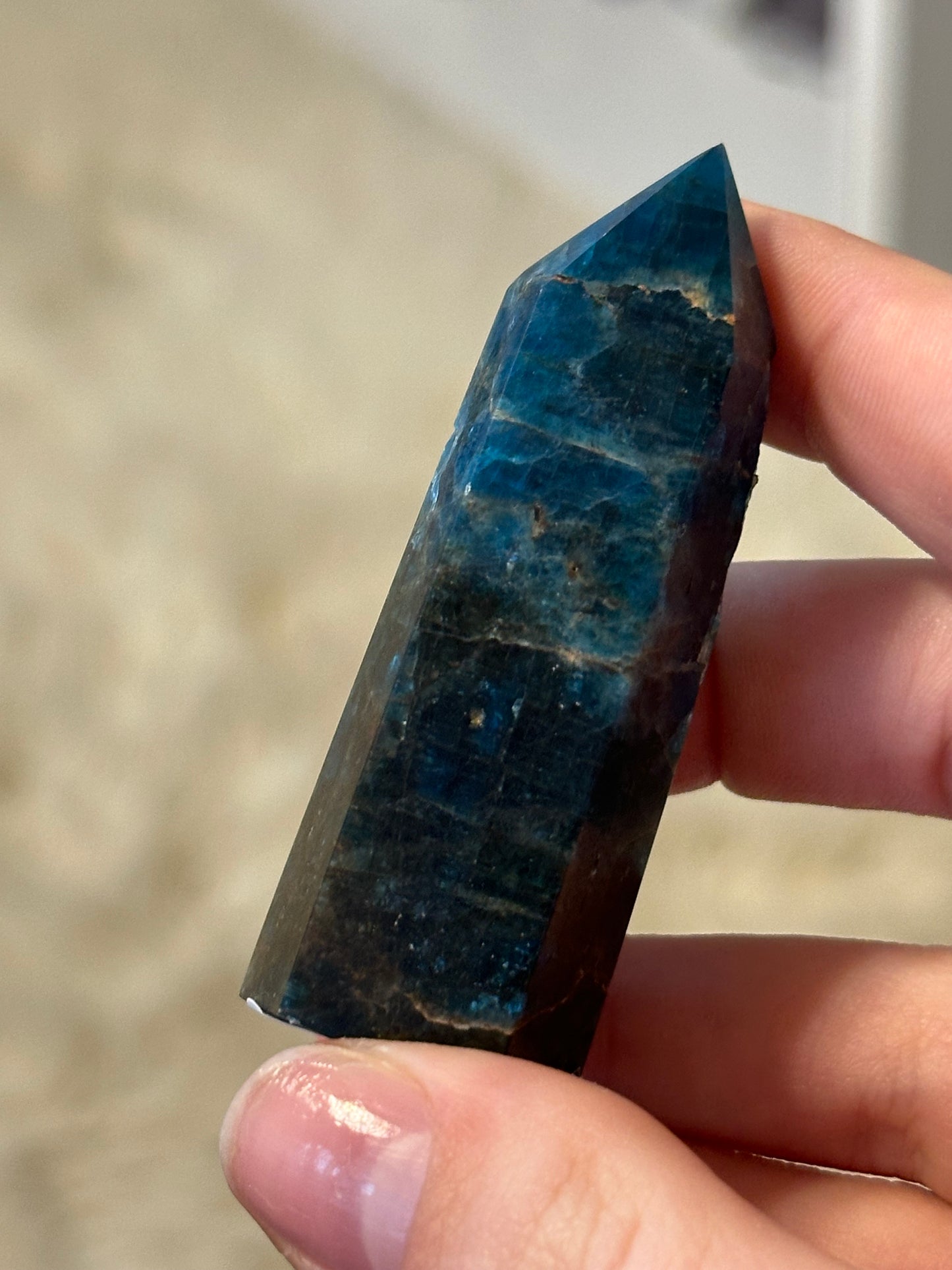 Blue apatite tower D