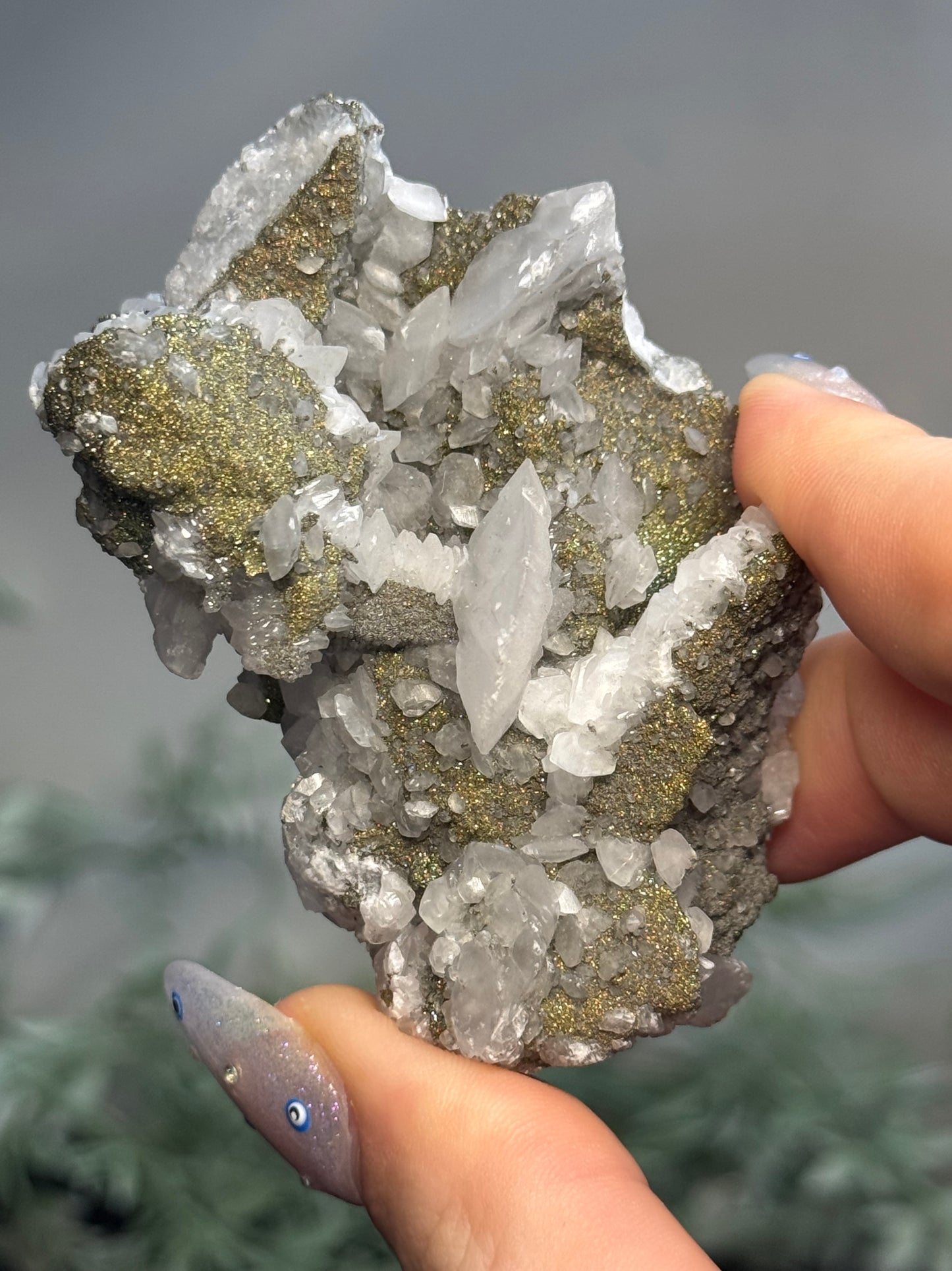 Pyrite, Calcite - China