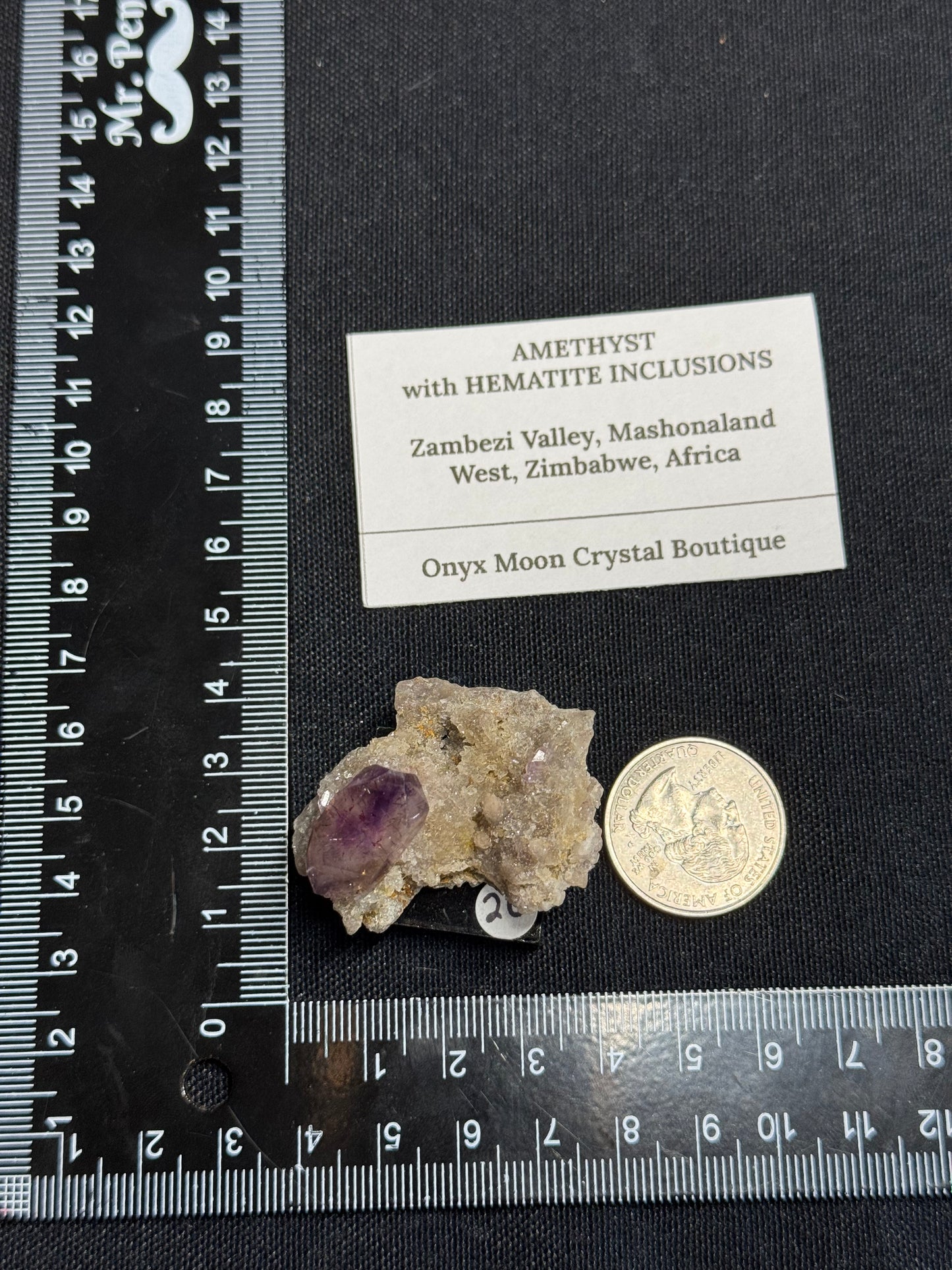 Amethyst with hematite - Africa
