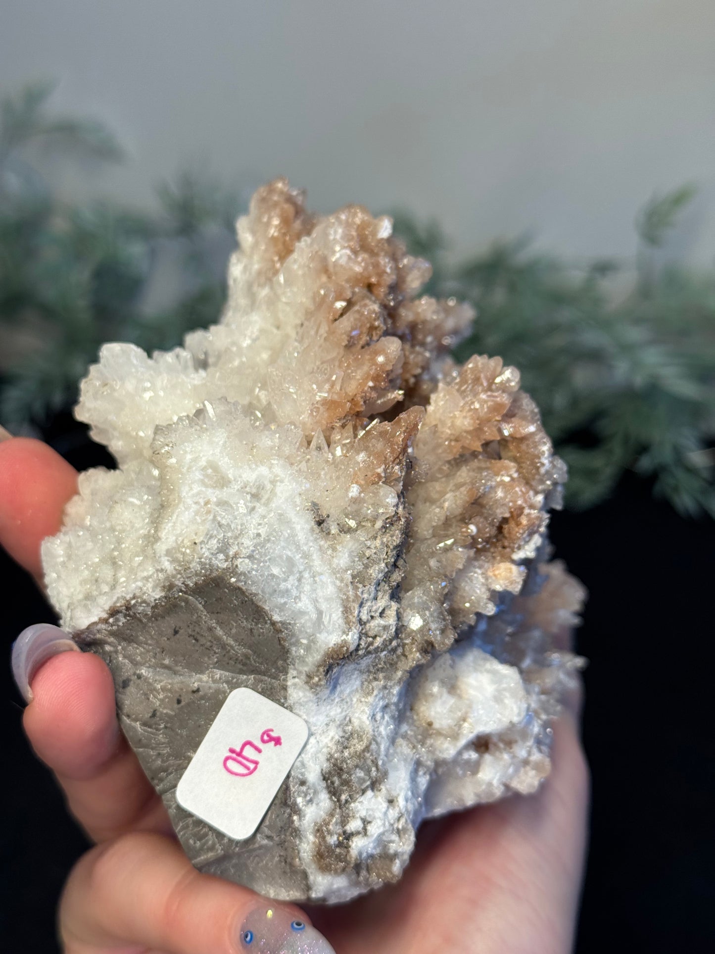 Sparkly pink cave calcite - Mexico