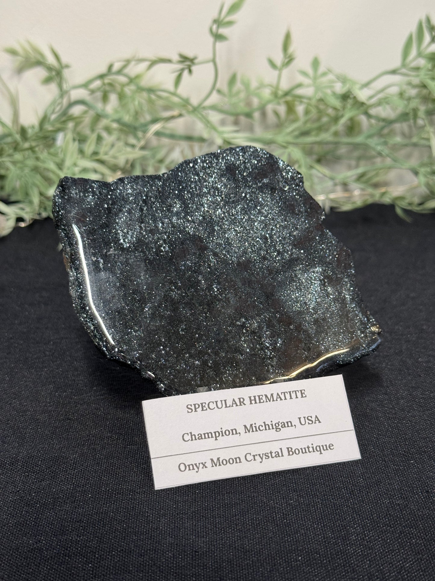 Sparkly specular hematite - Michigan