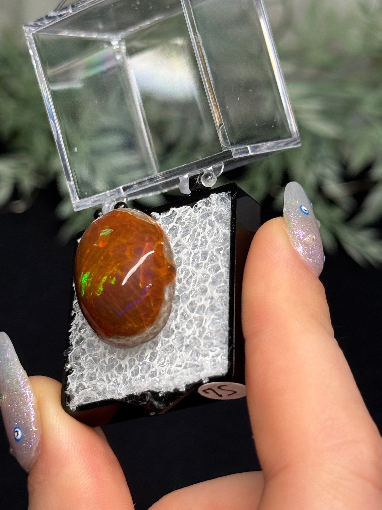 Chocolate fire opal