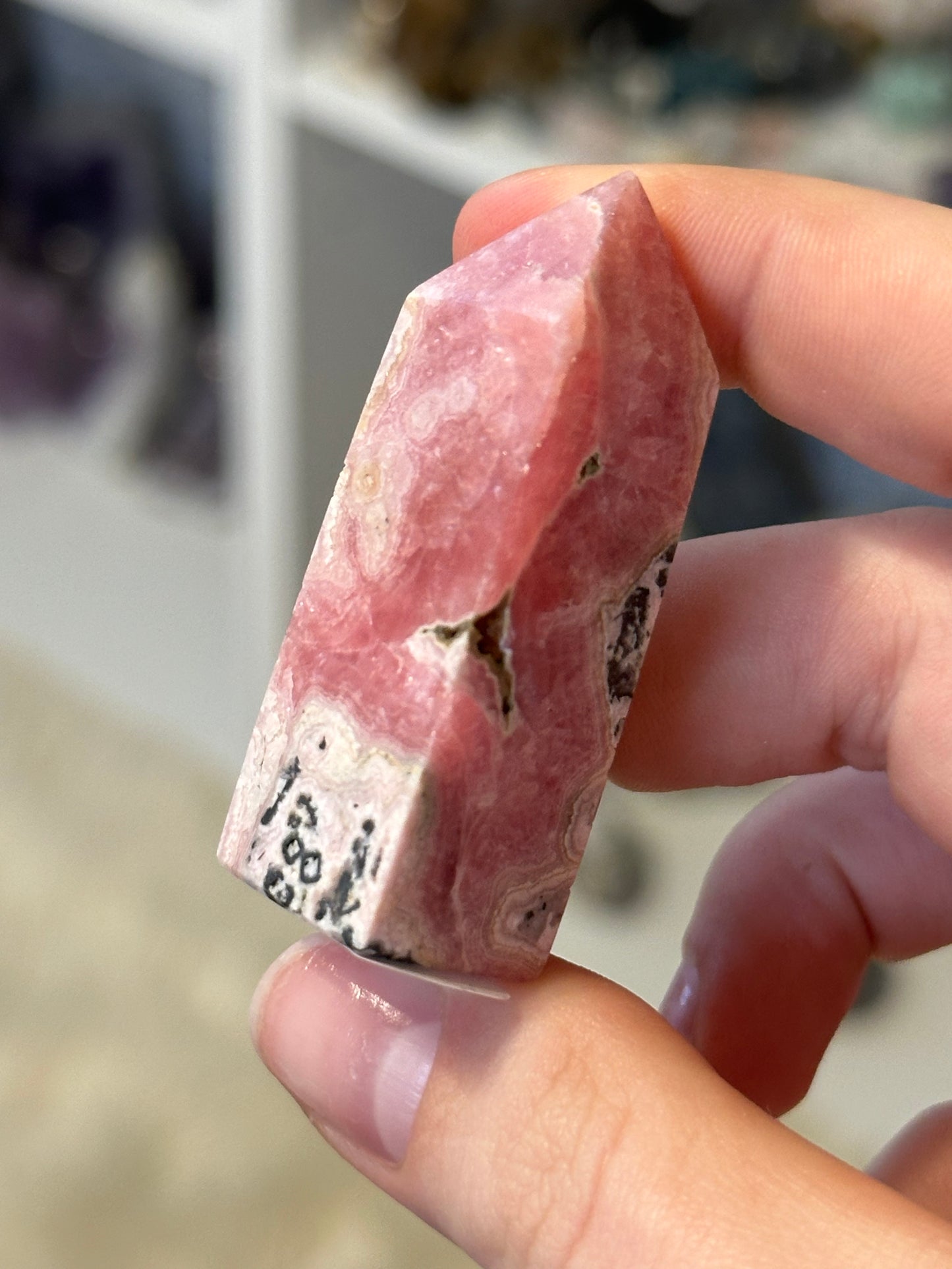 Rhodochrosite mini tower A