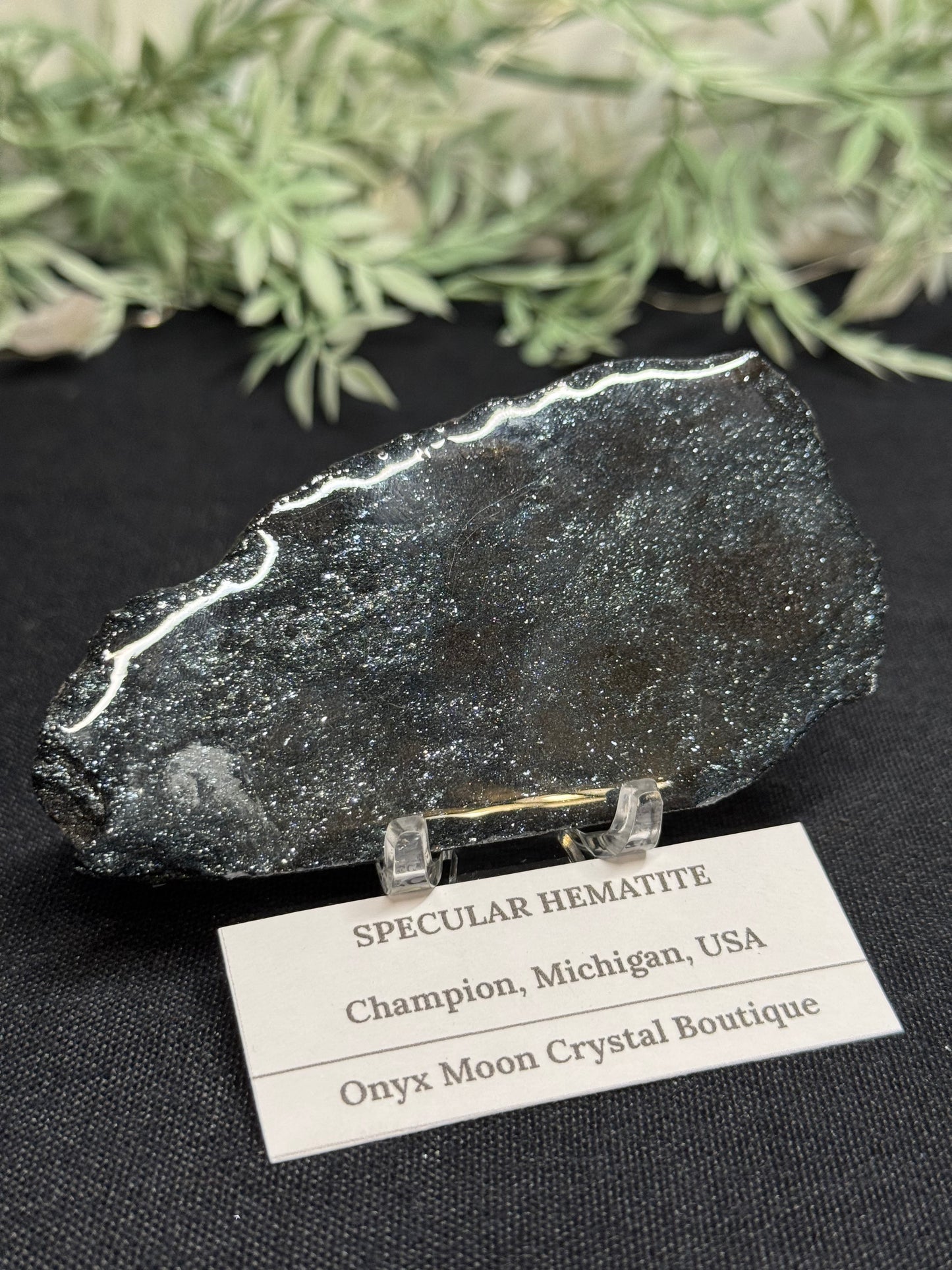 Sparkly specular hematite - Michigan