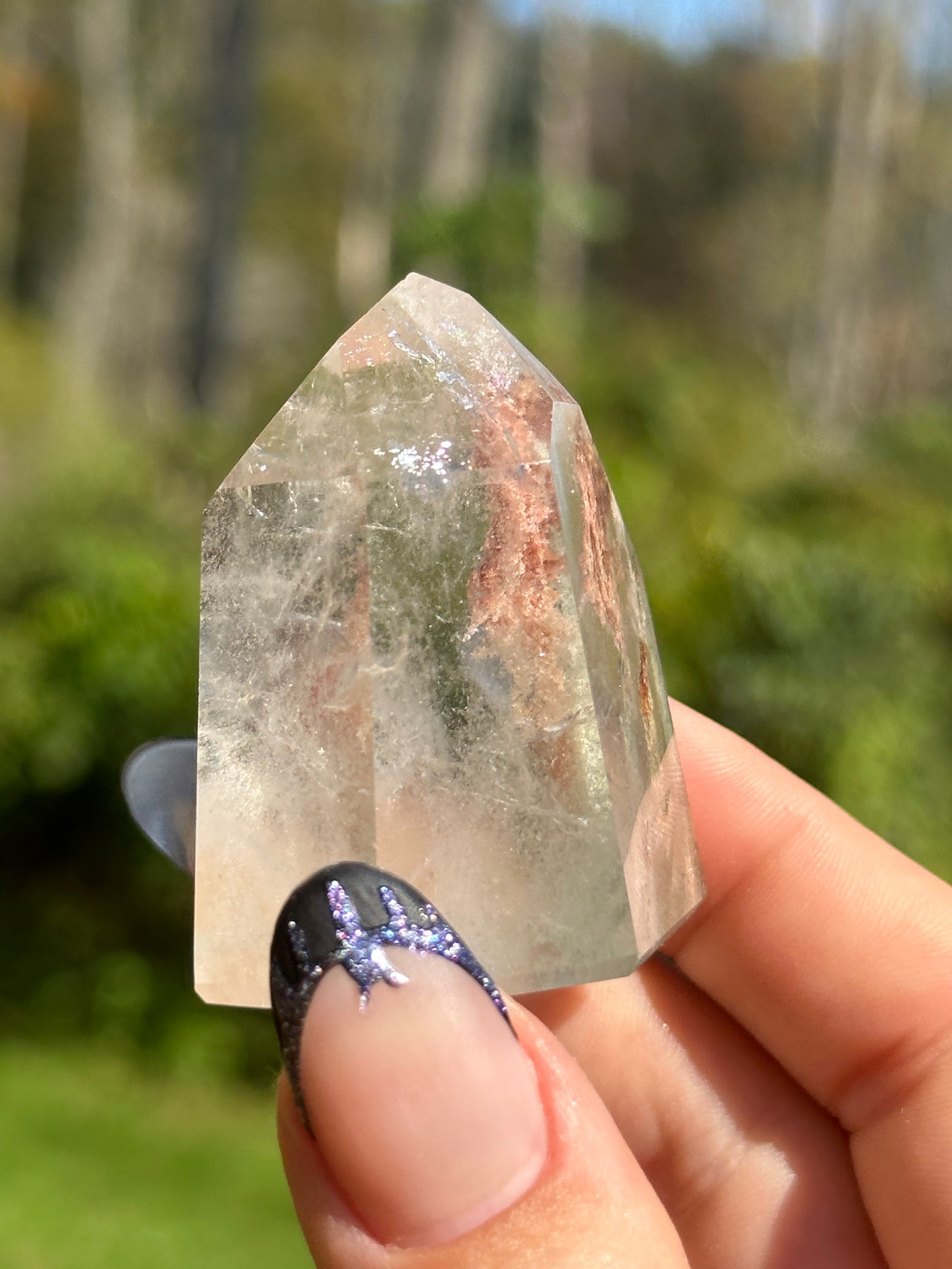 Garden Quartz (Lodalite) Tower