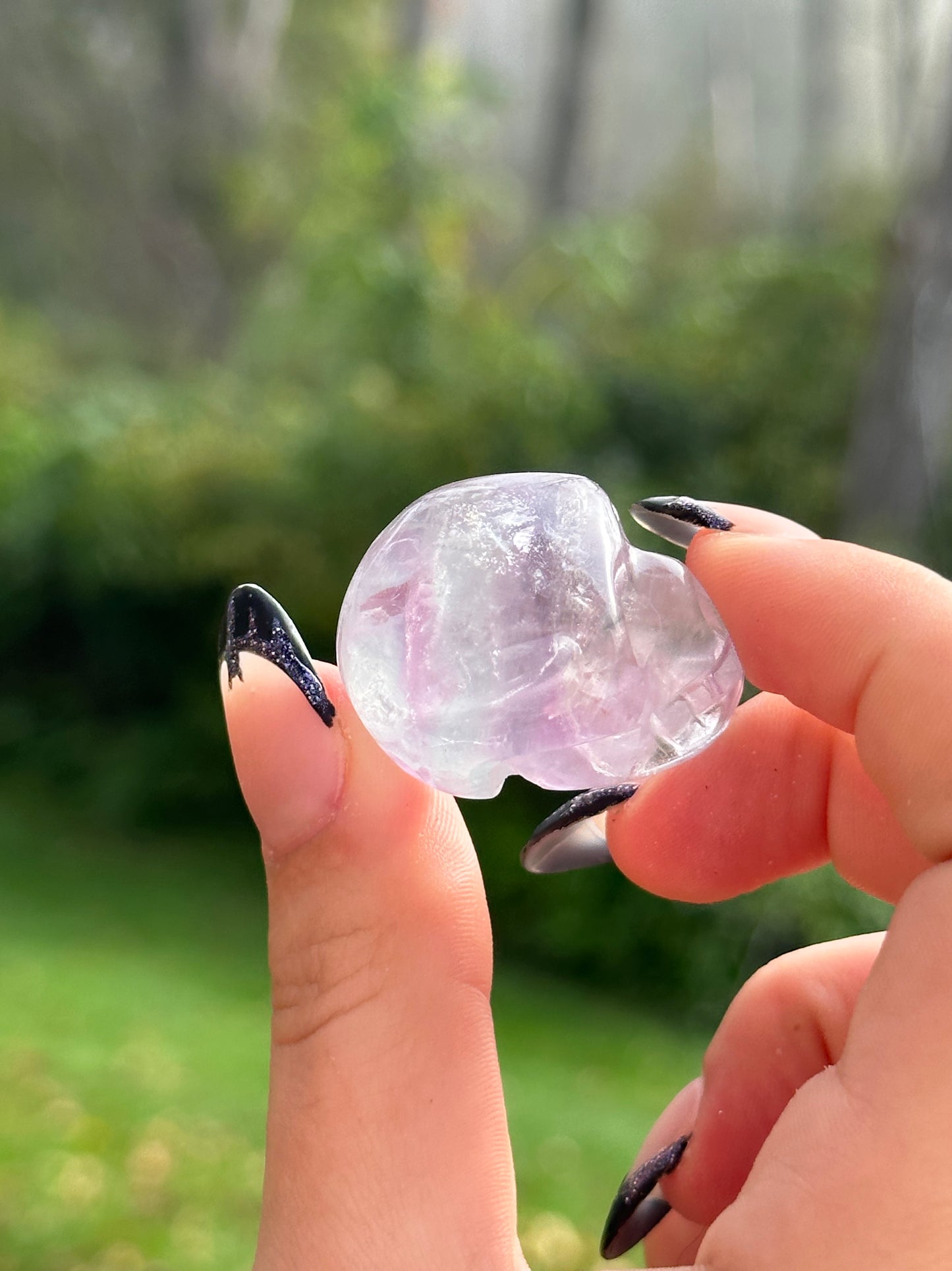 Rainbow Fluorite Skull