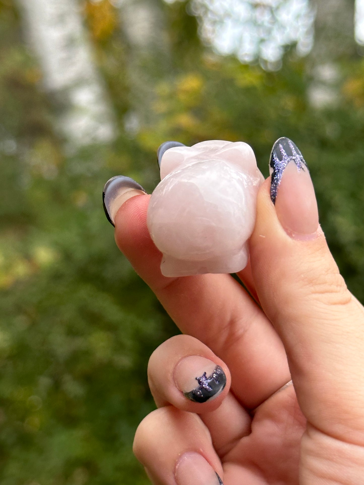 Rose Quartz Mini Pig