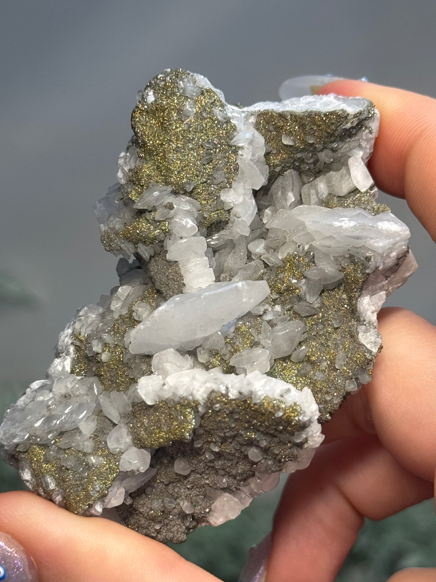 Pyrite, Calcite - China