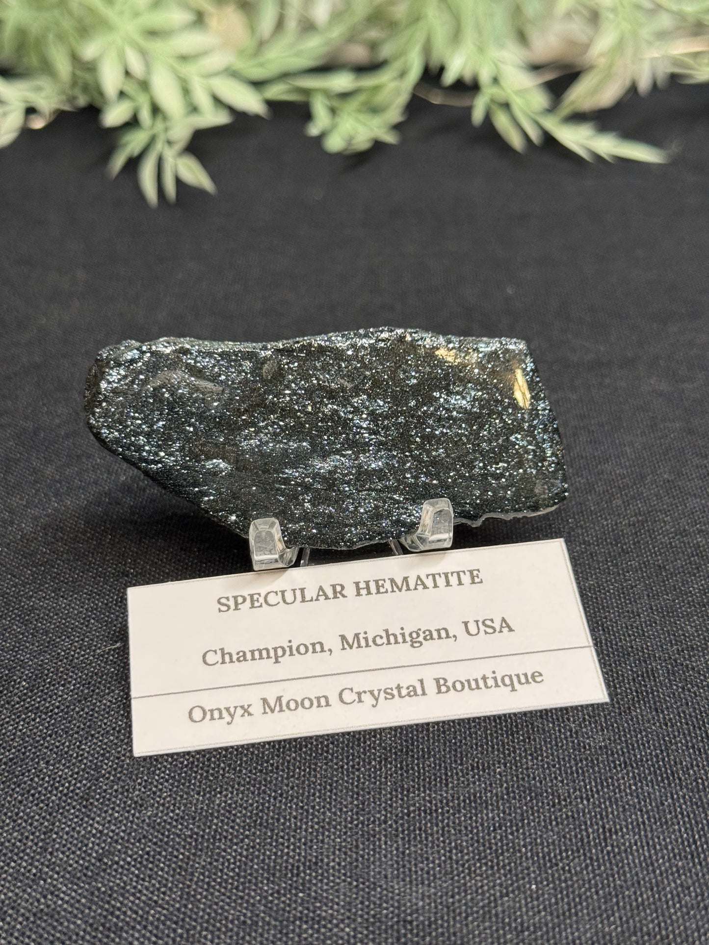 Sparkly specular hematite - Michigan