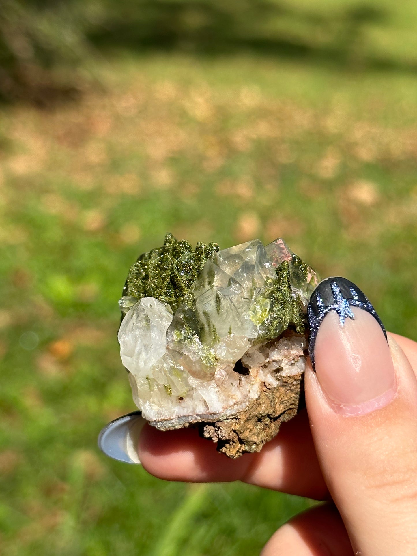Epidote with Quartz - J