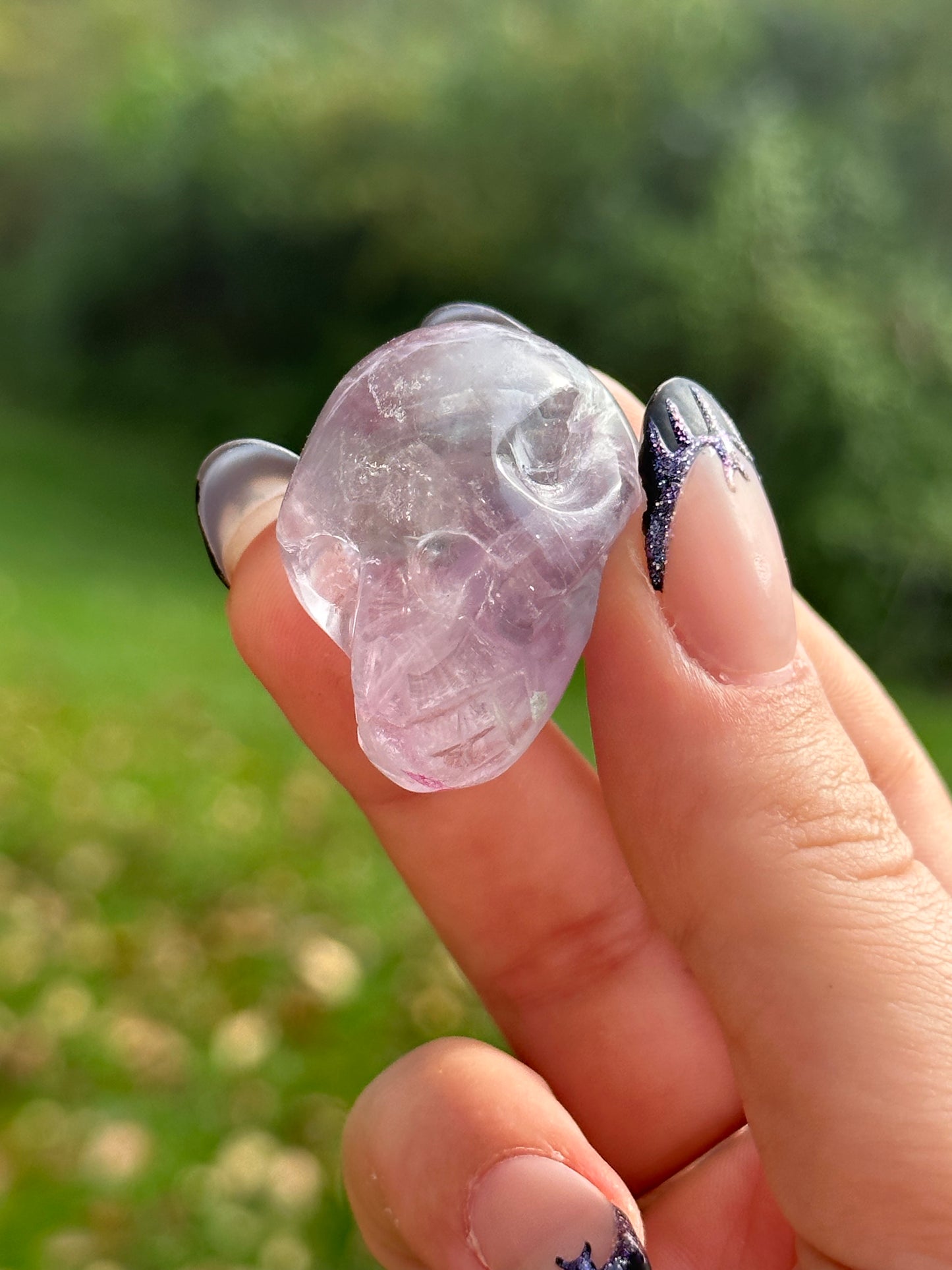 Rainbow Fluorite Skull