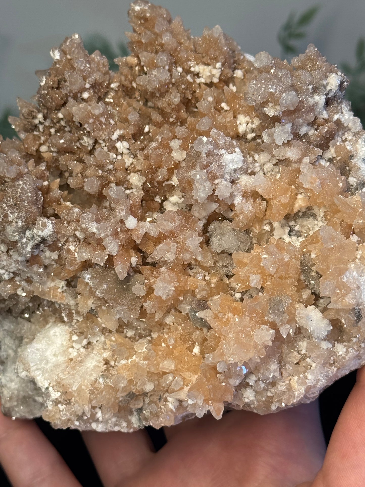 Sparkly pink cave calcite - Mexico