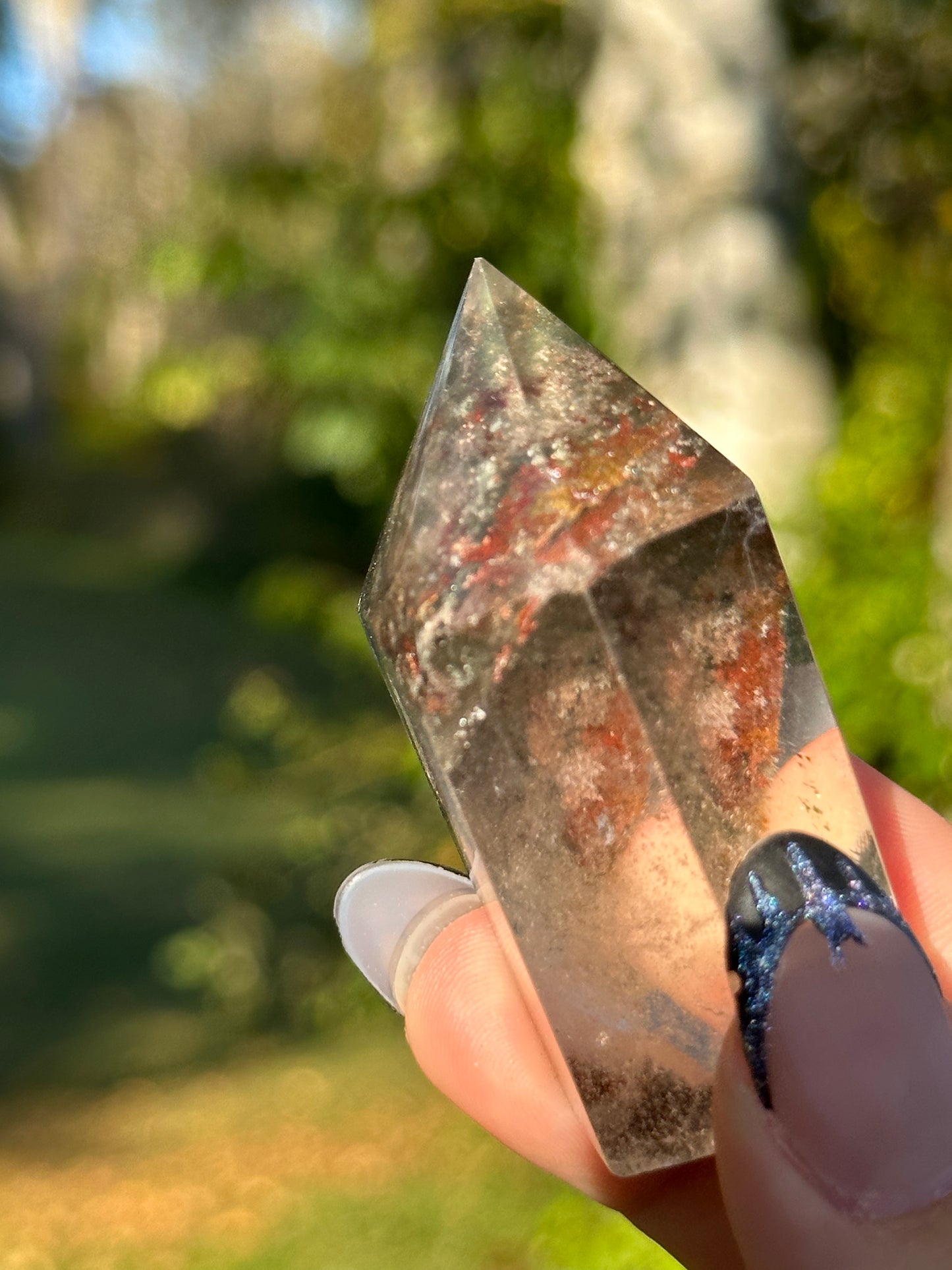 Garden Quartz (Lodalite) Tower