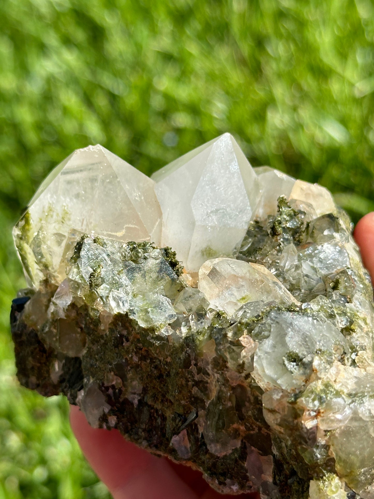 Epidote and Quartz