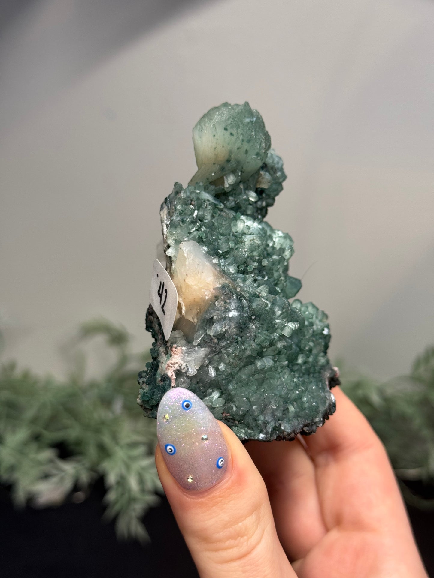 Celadonite, Stilbite, Chalcedony - India