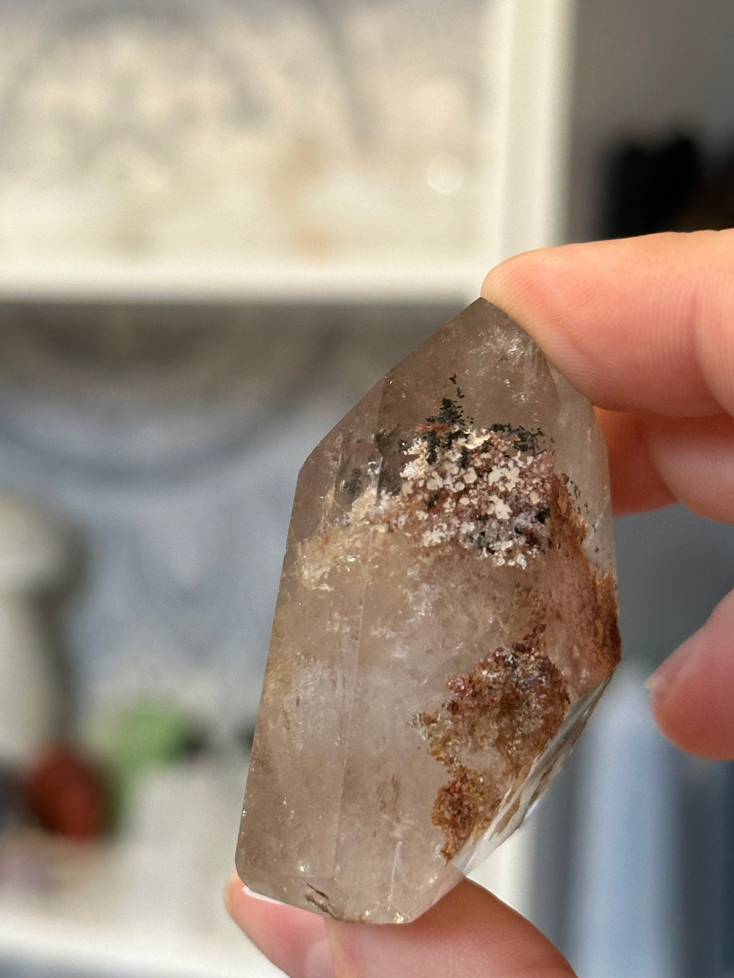 Garden Quartz (lodalite) tower