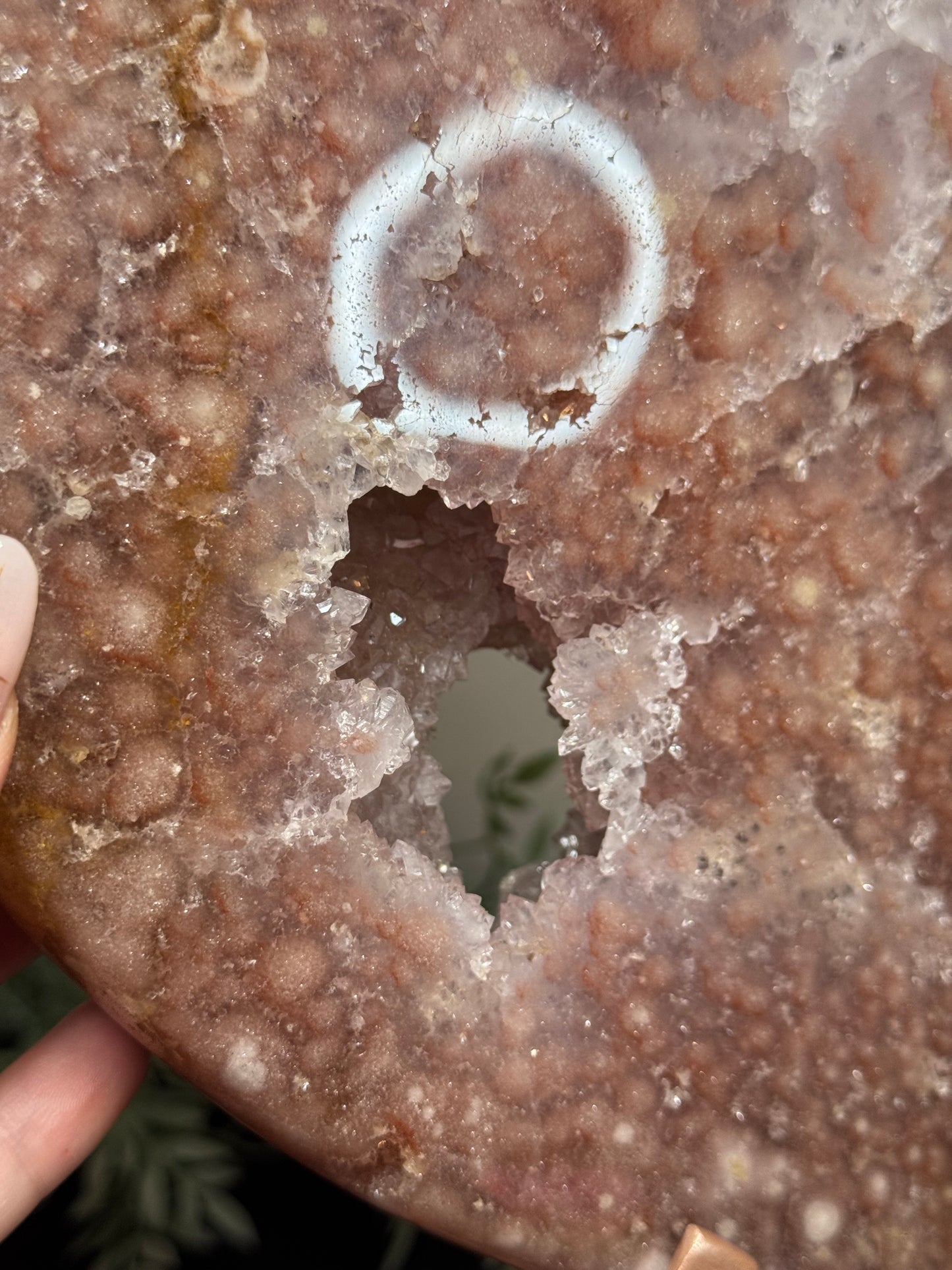 11lb XL pink amethyst moon - Brazil