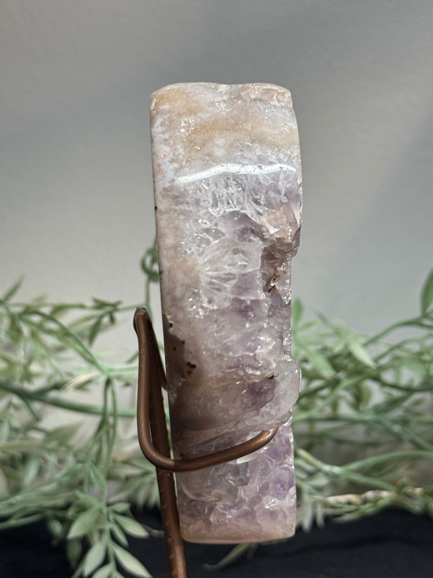 Pink amethyst heart