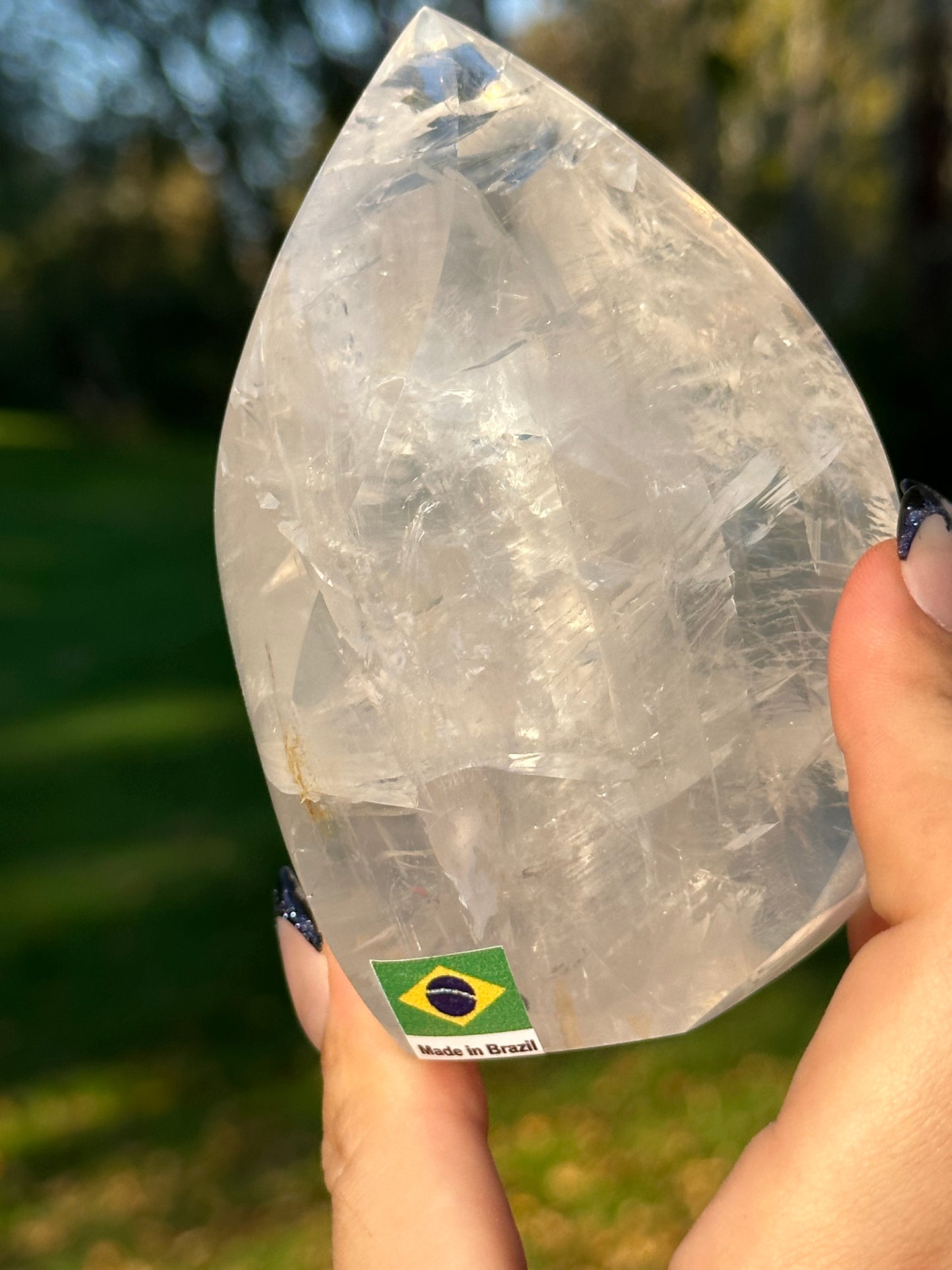 Clear Quartz Flame